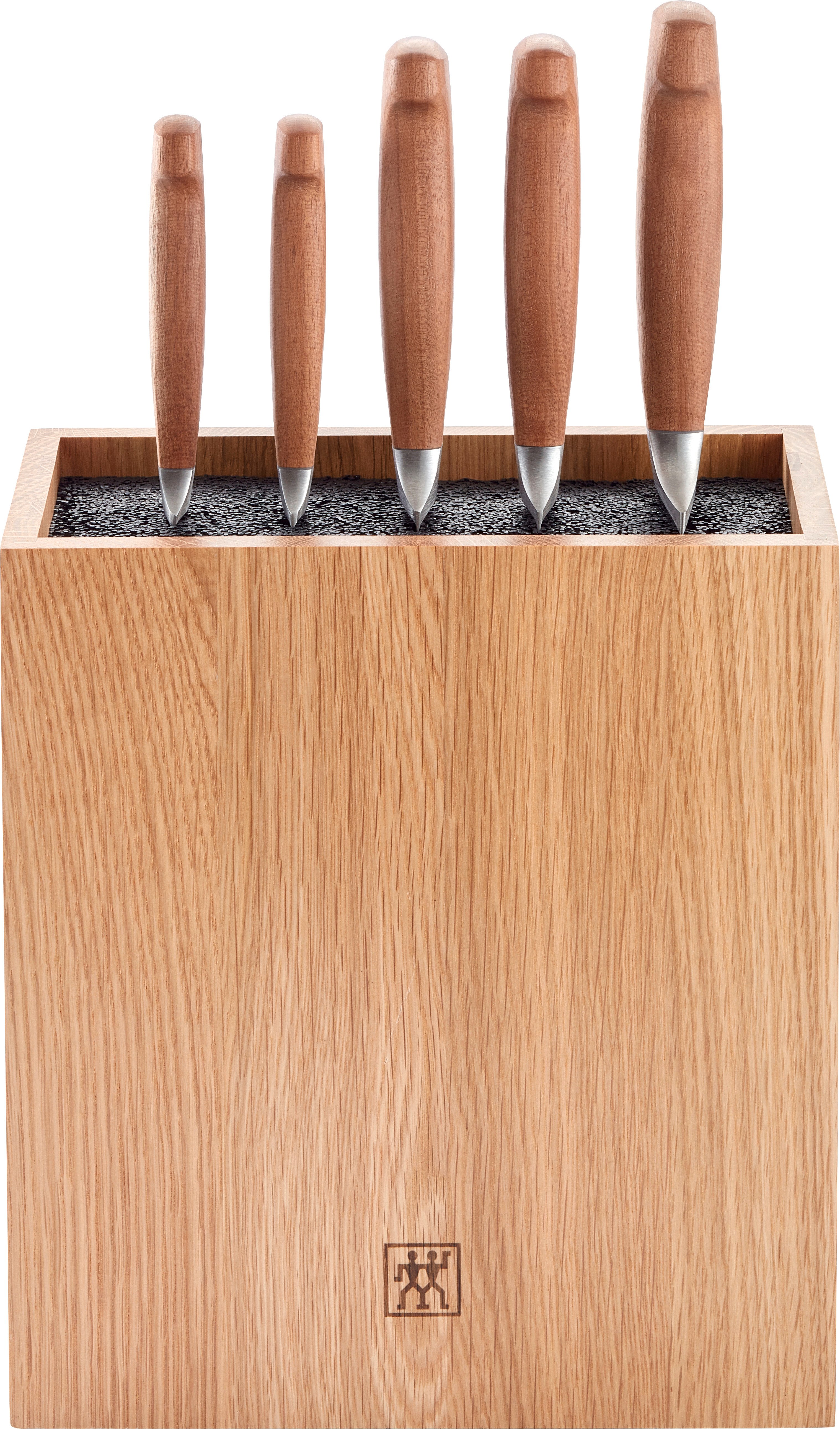 Zwilling - VIER STERNE Wood Knife Block Set - Brown