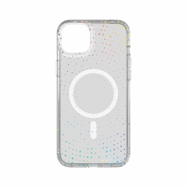 Tech21 - Evo Sparkle MagSafe Hülle – iPhone 14 Plus – Transparent