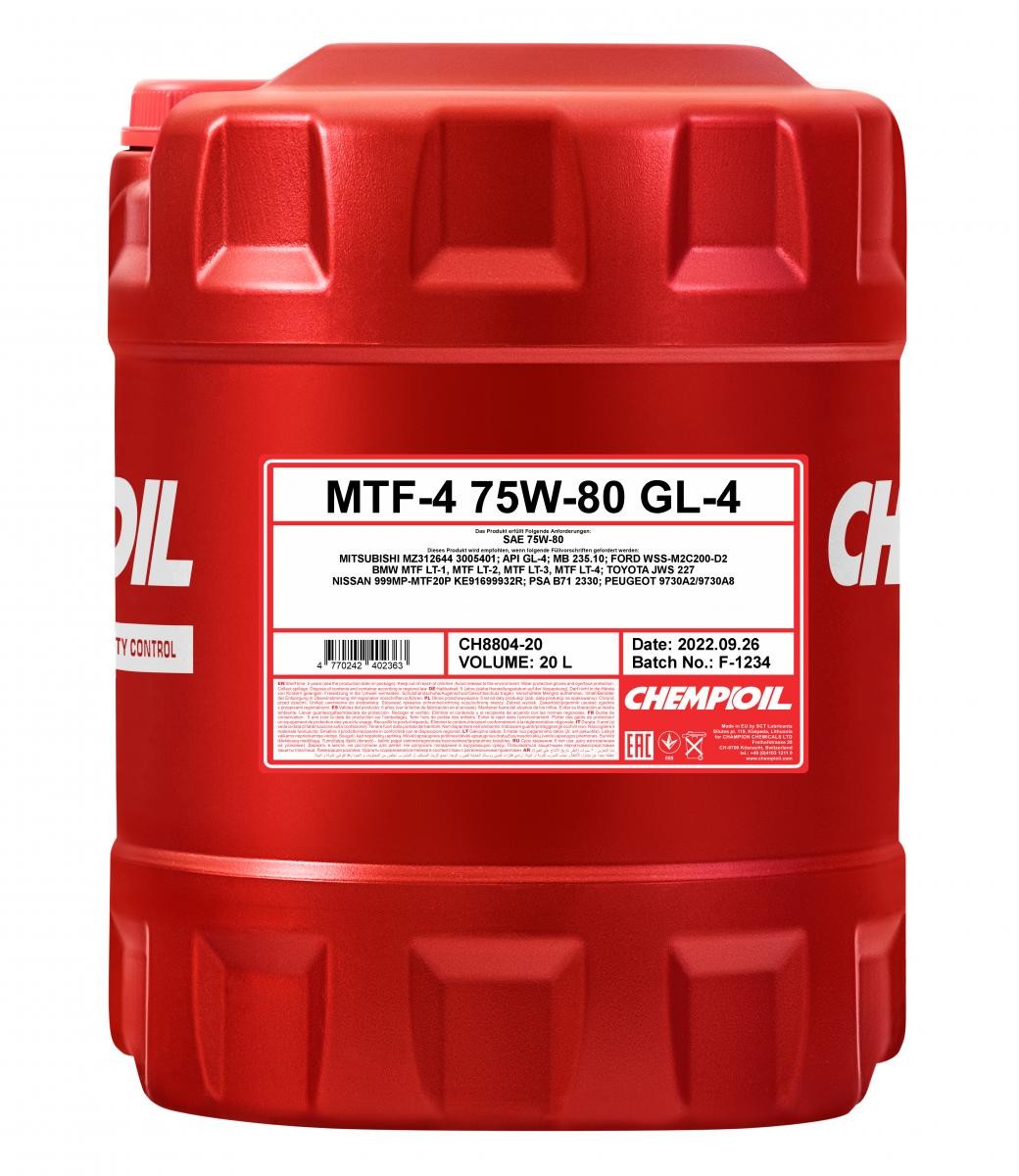 CHEMPIOIL Getriebeöl VW,MERCEDES-BENZ,OPEL CH8804-20