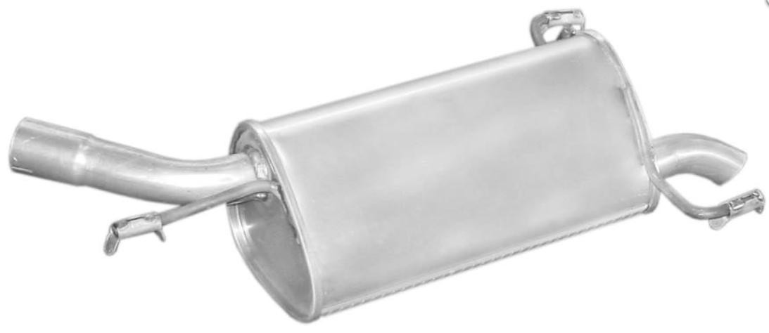 4MAX Endschalldämpfer OPEL 0219-01-17543P 5852122 Endtopf,Auspuff Endtopf,Nachschalldämpfer,ESD