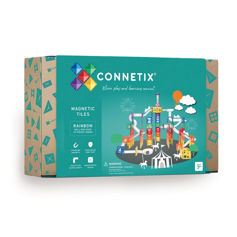 Connetix - Ball Run Magnetbausteine 92-tlg. - (CT-R-00092-BR)