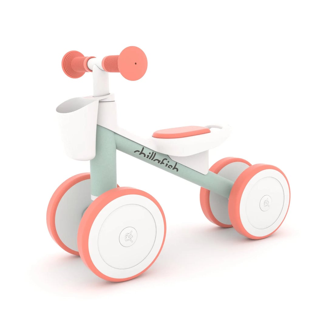 CHILLAFISH - Racer 4-wheel stylish rideon with TPR wheels, seat and carry handle (CPQR01BRP)