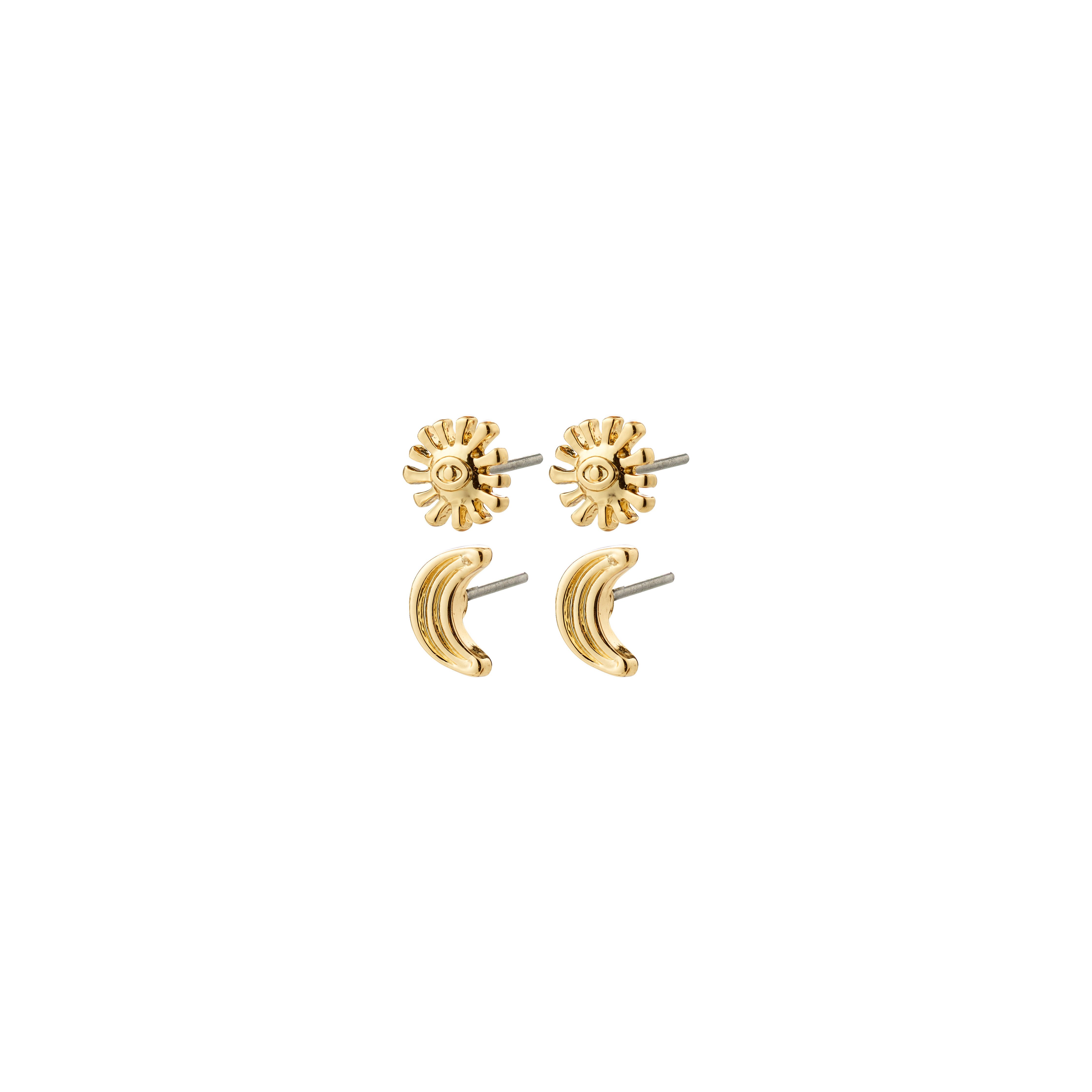 PILGRIM - MISHA Earrings 2-in-1 Set - Gold Plated - 7 mm