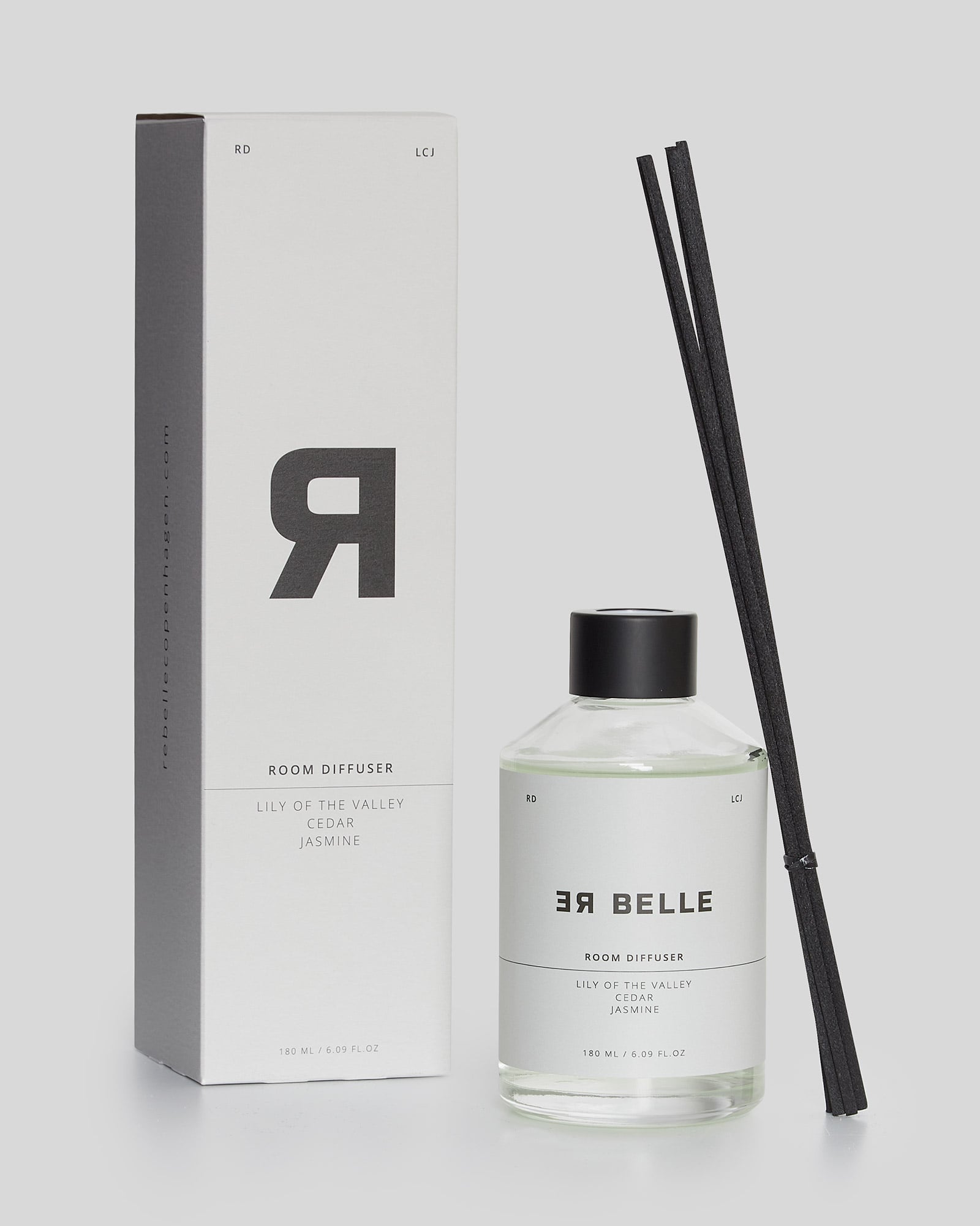 Rebelle Copenhagen - Room Diffuser - Lily of the Valley Cedar Jasmine - 180 ml