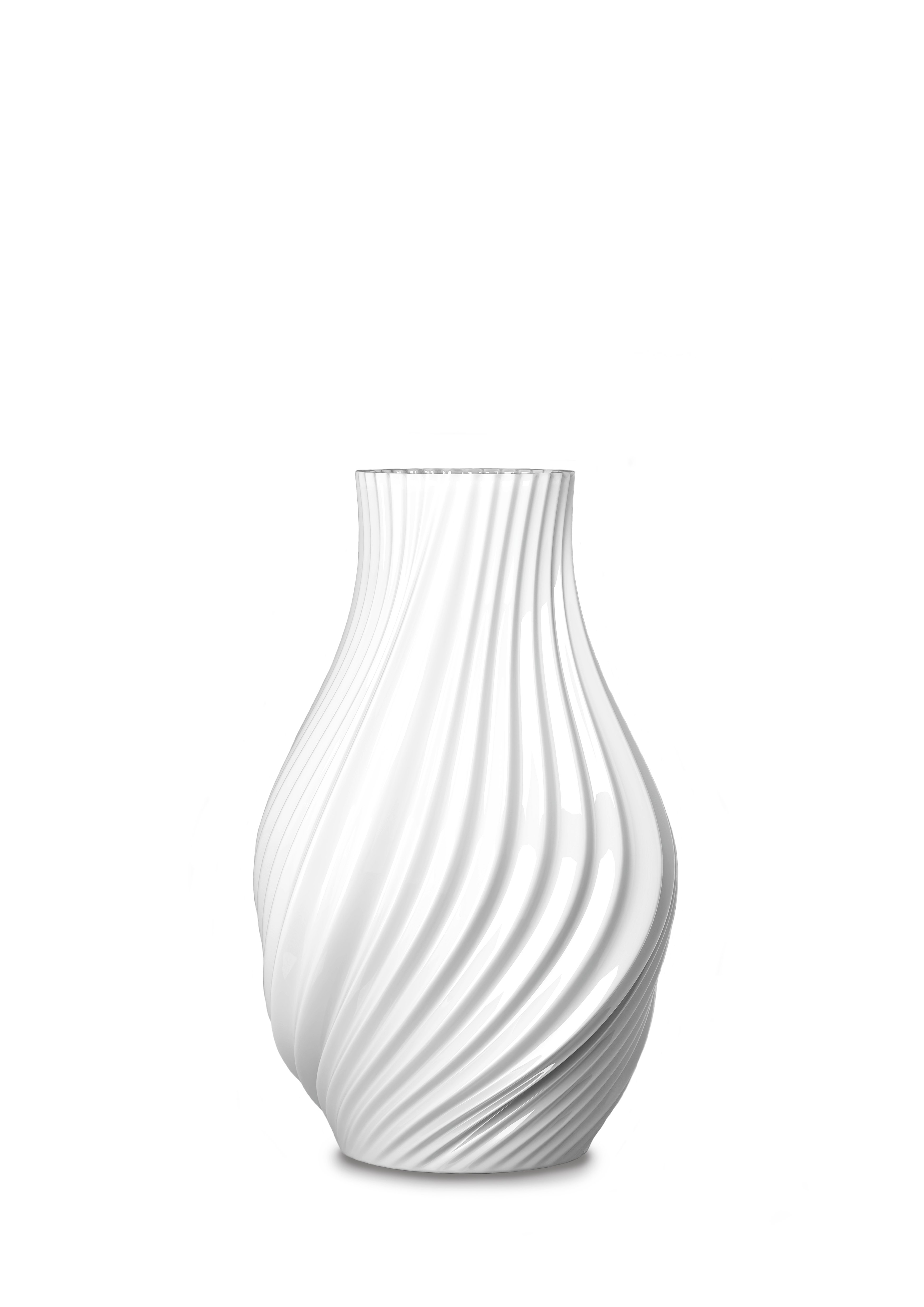 Lyngby Porcelæn - Twist Vase - White - 18 cm