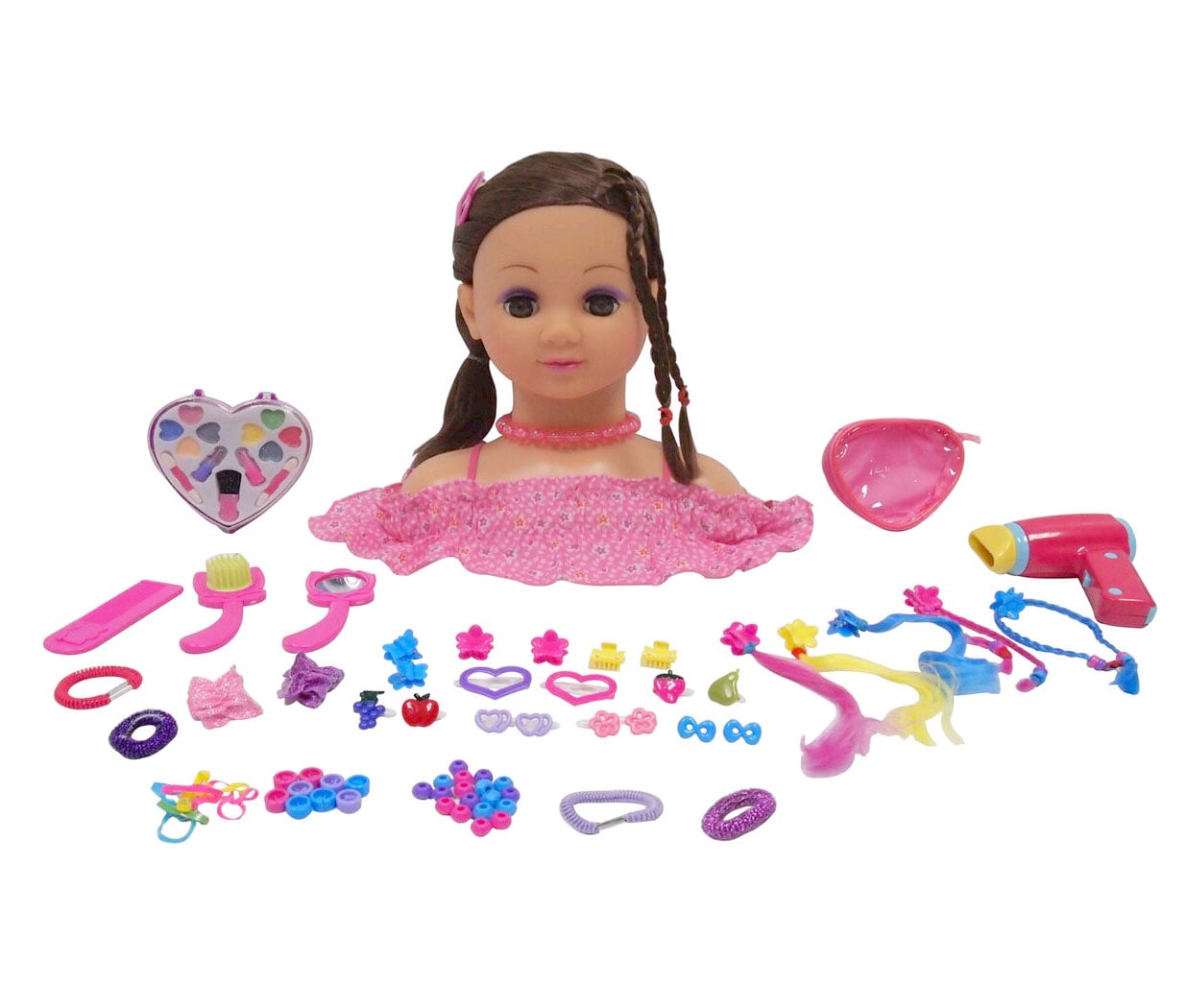 Happy Friend - Make Up Dollhead - Brunette (504403)