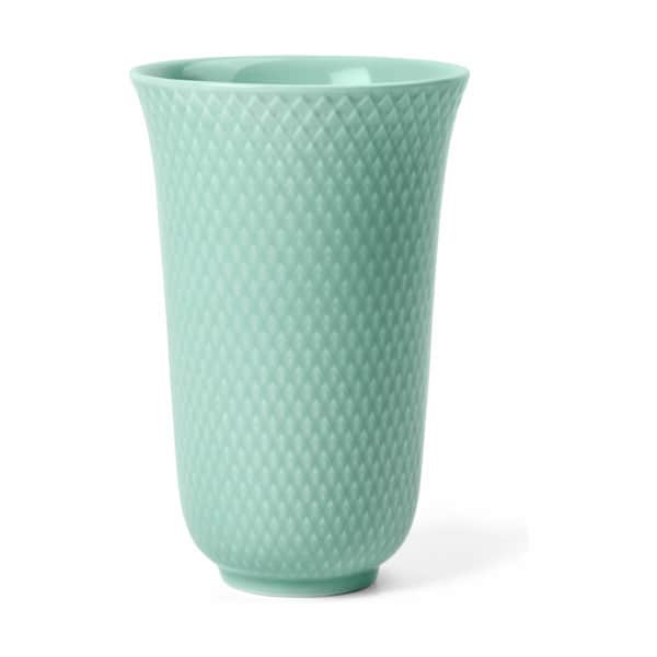 Lyngby Porcelæn - Rhombe Color Vase - H15 cm - Aqua