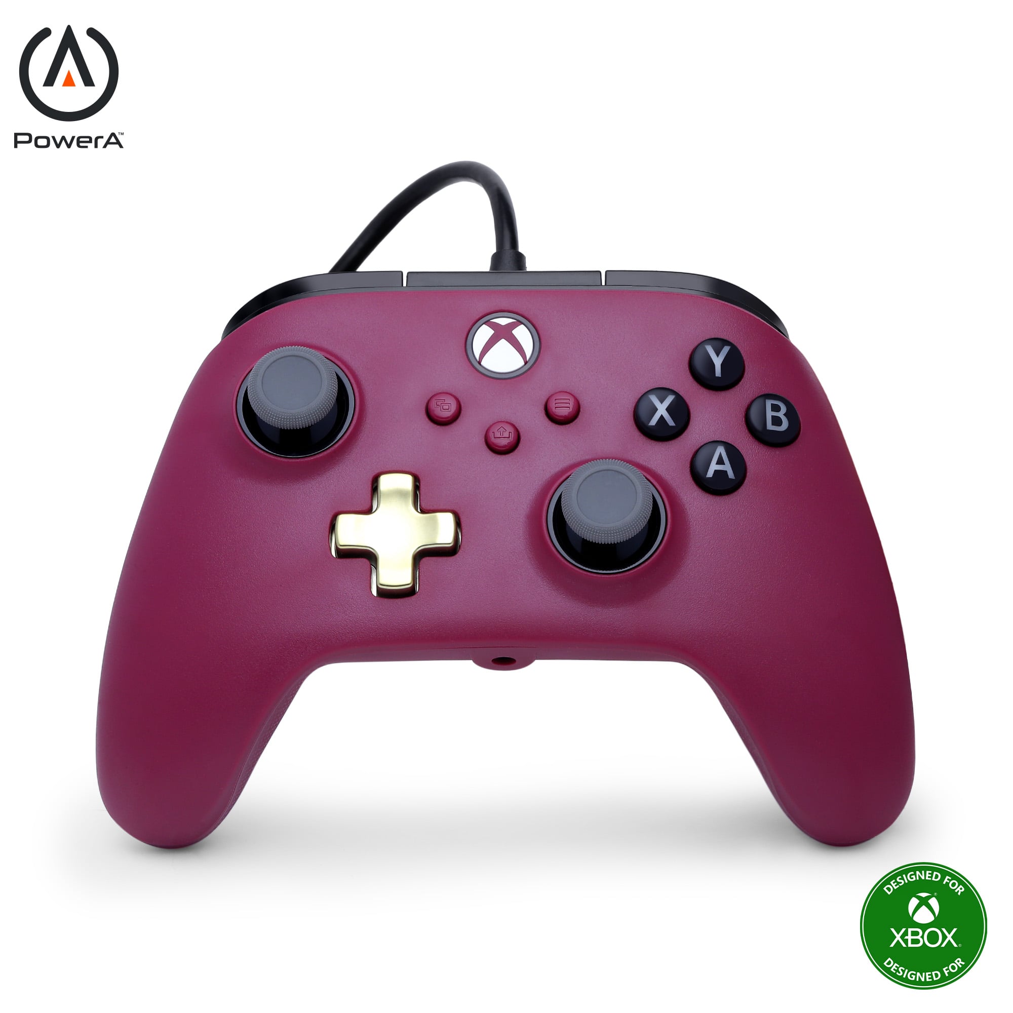 PowerA - Advantage Plus Wired Controller - Rubinrot - Red/Black