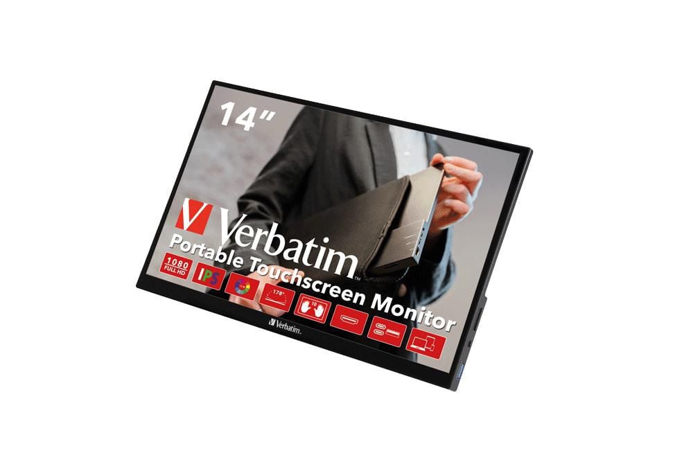 Verbatim - Tragbarer 14" Touchscreen-Monitor Full HD 1080p