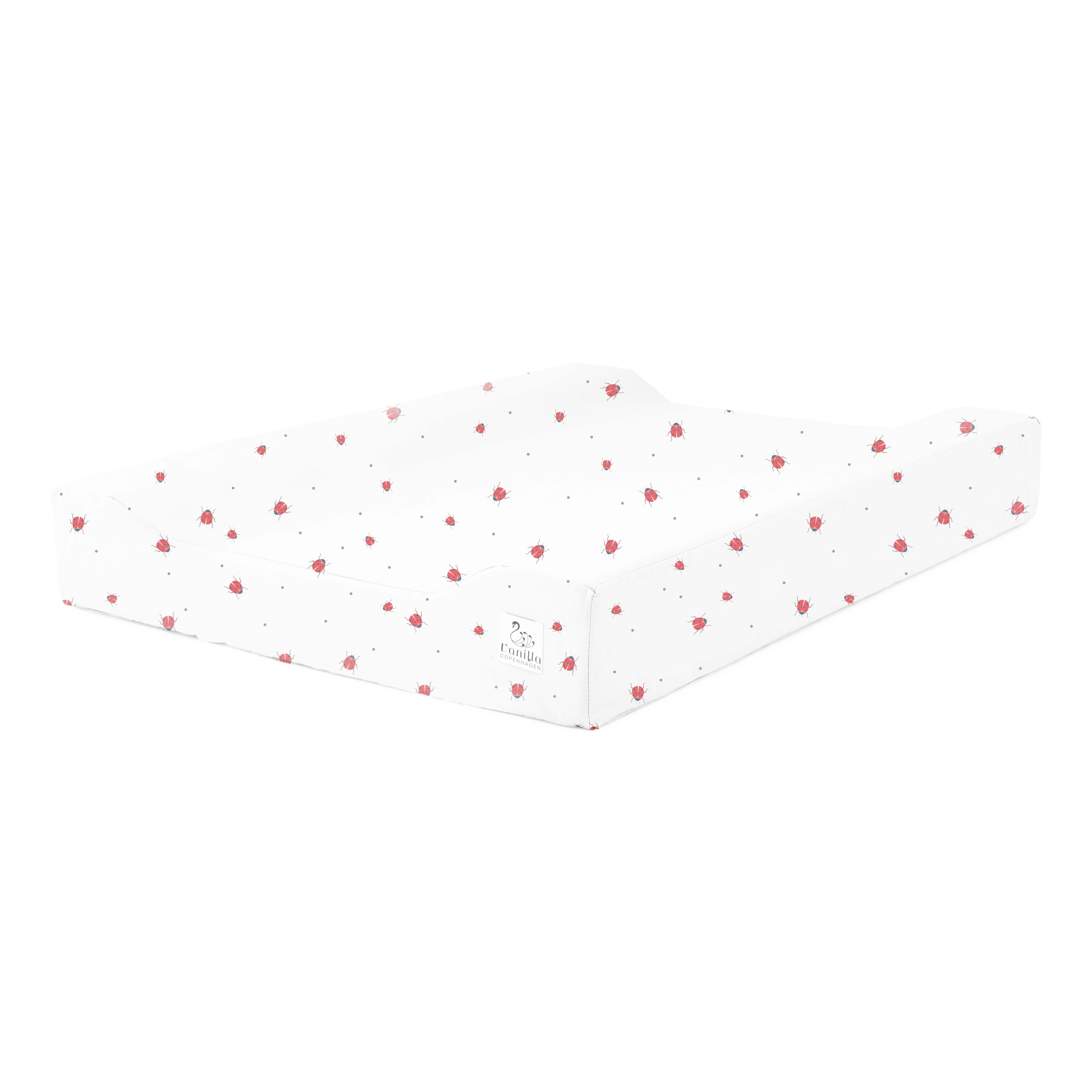 Vanilla Copenhagen - Changing Mat - Lady Lovebug - Milk - 50 x 64 x 9 cm