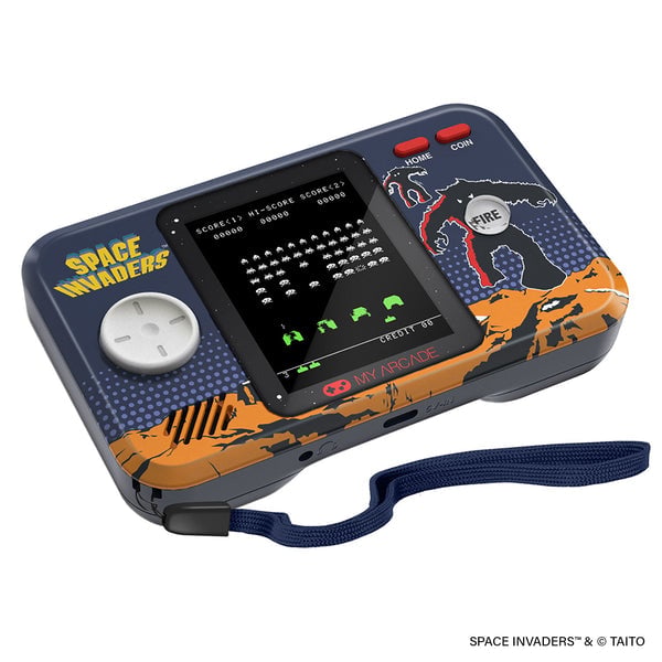 My Arcade - Space Invaders Portable Gaming System + Travel Case