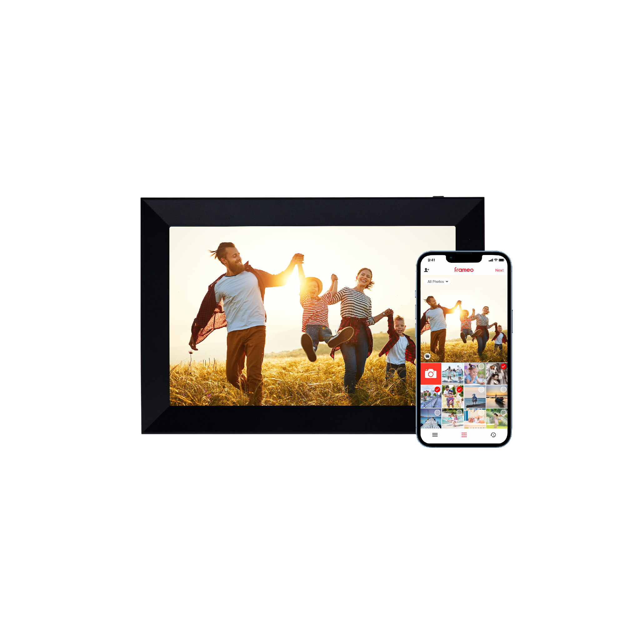 Rollei - Smarter Bilderrahmen - 10" Diagonale - Wifi - App Steuerung - Modell 103 - 10.1" - black