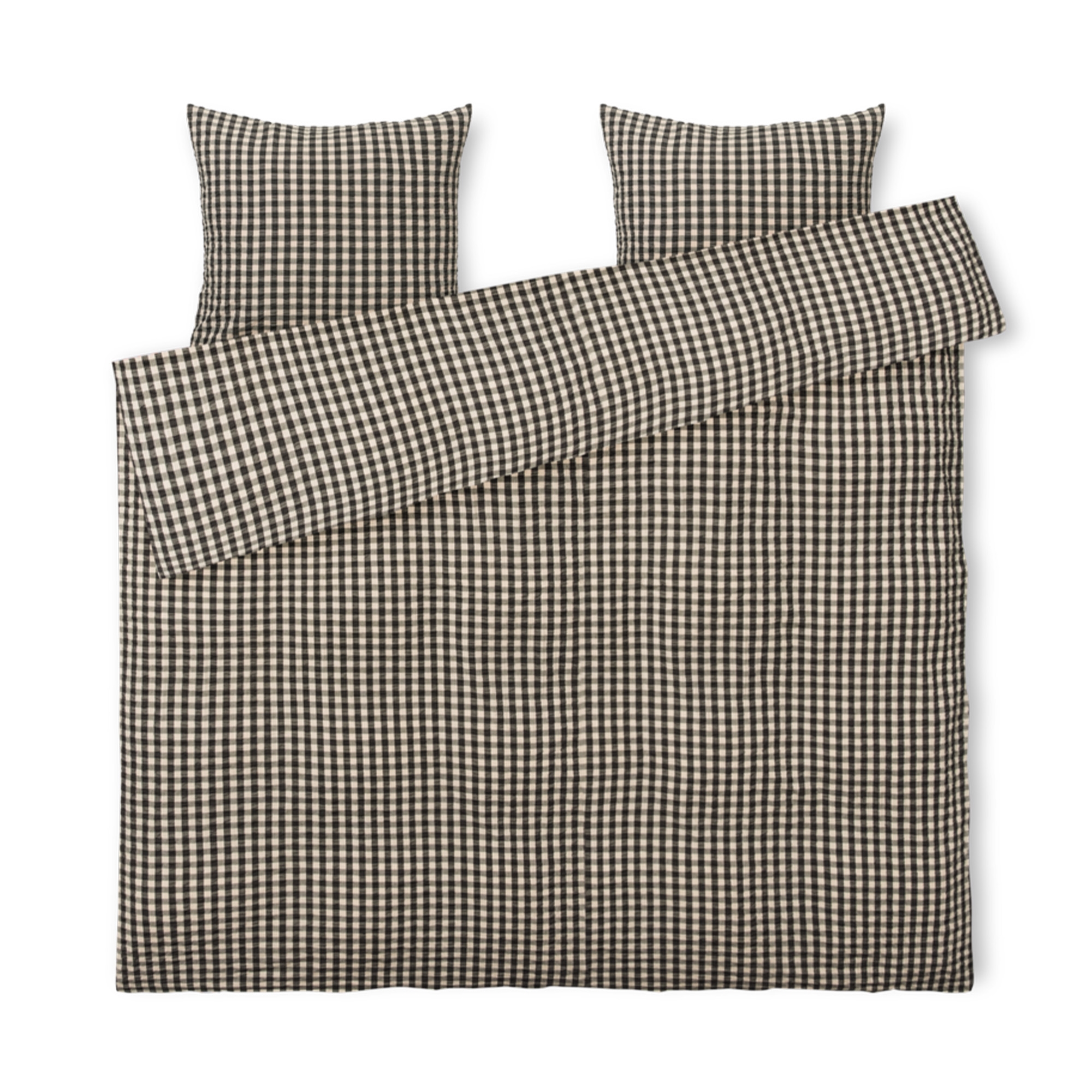 Juna - Bæk&Bølge Bettwäsche 200x220 cm - Schwarz & Sand