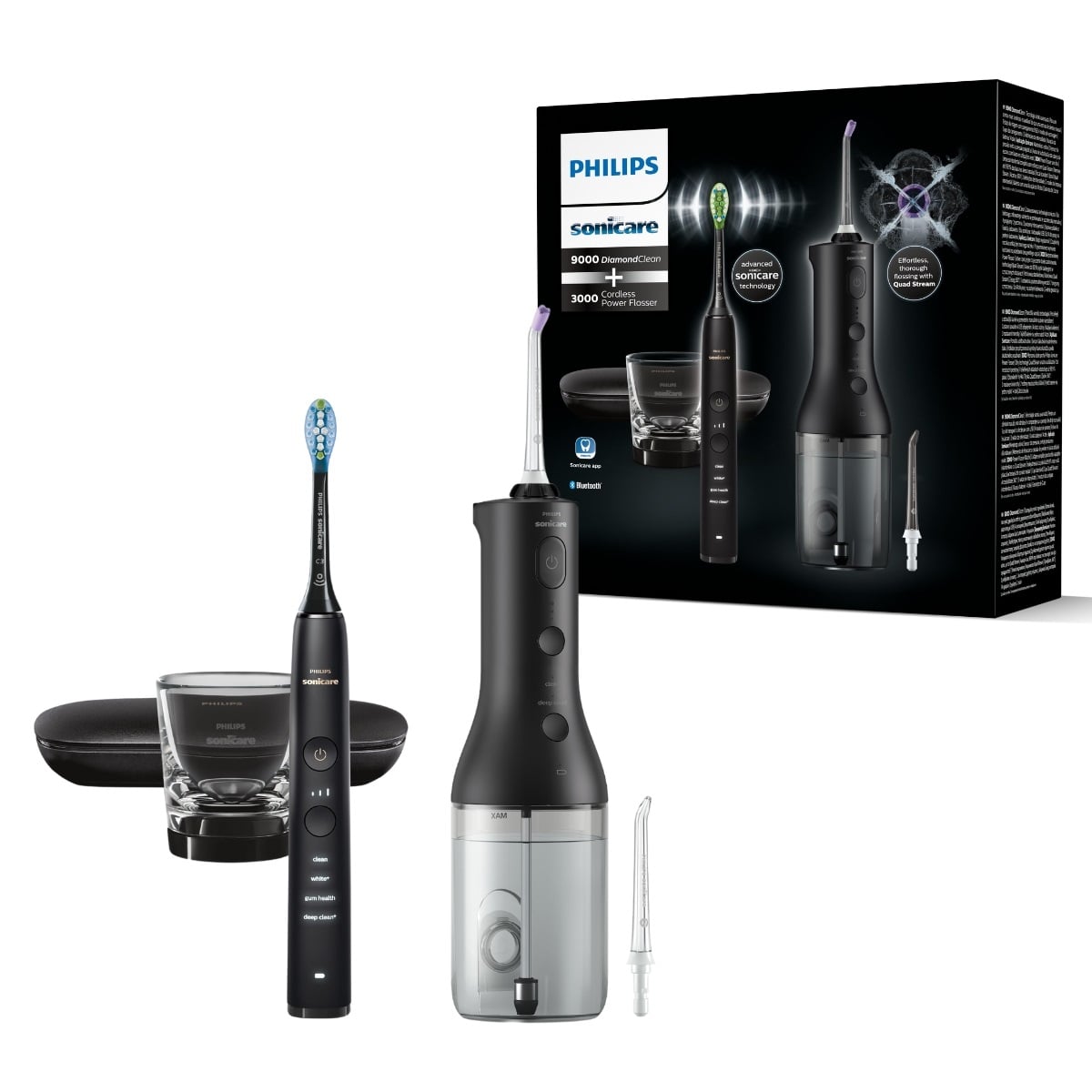 Philips – Kabelloser Power Flosser DiamondClean 9000 – Schwarz