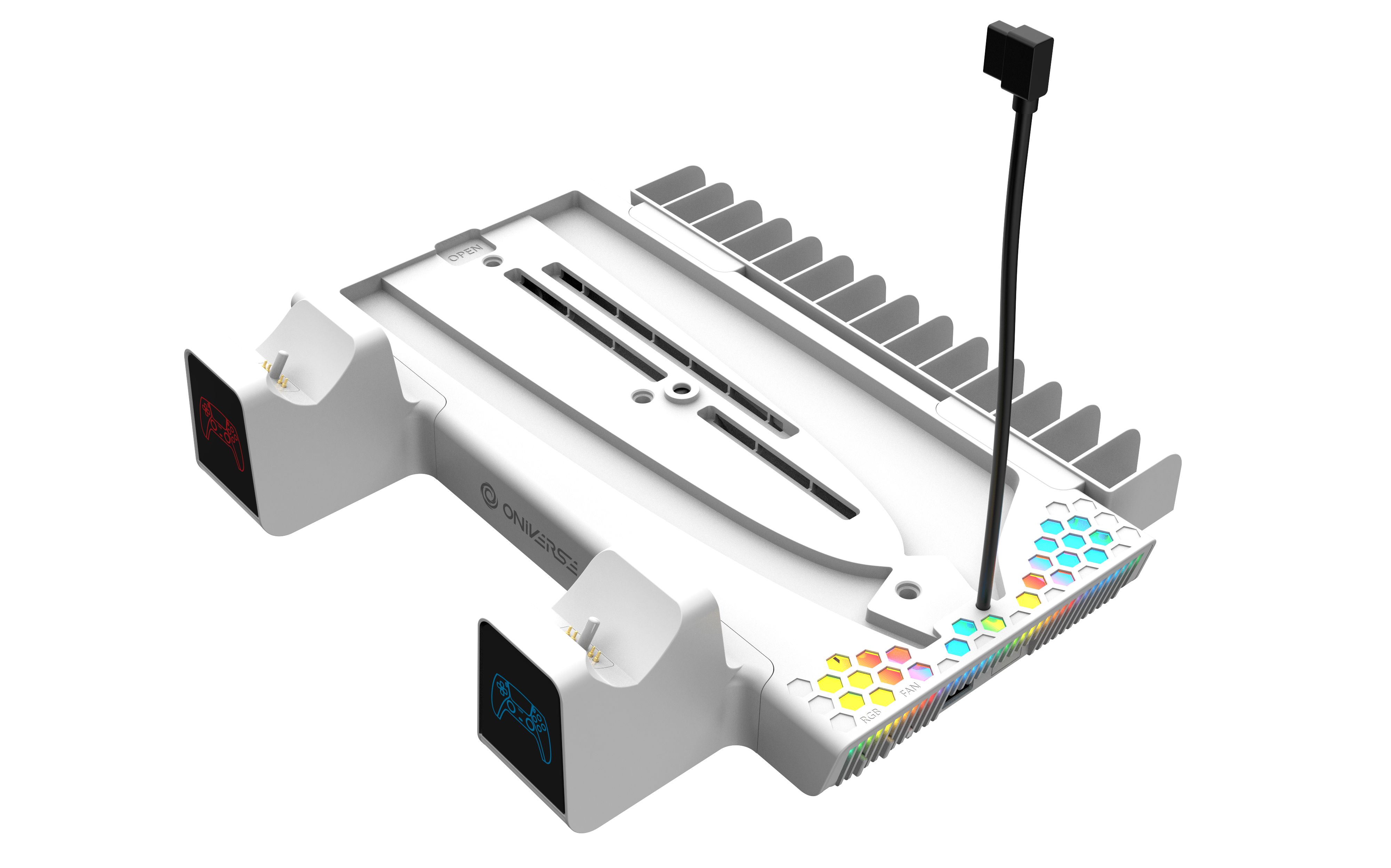 Oniverse Ps5 Nexus 5 Multifunction Stand For Ps5 - White