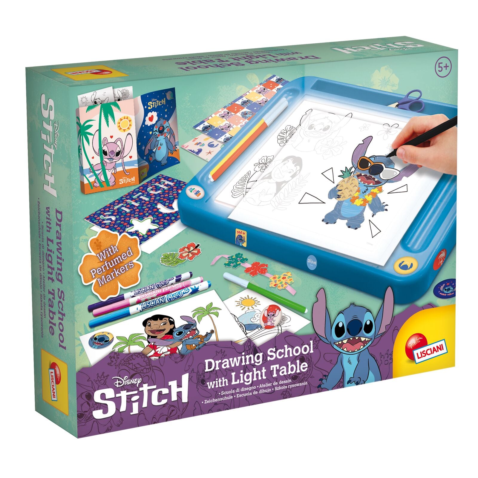 Disney Stitch - Light Board Drawing School with Projector (31493)