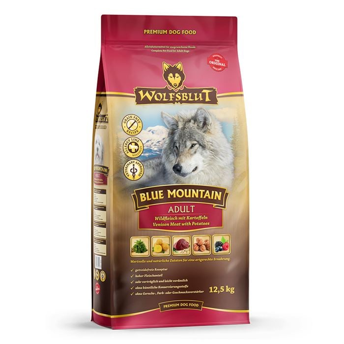 Wolfsblut - Dogfood - Blue mountain adult - 12,5 kg. - hypoallergenic