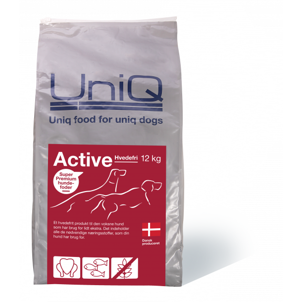 UniQ - Dog food Activ Wheat free - 12 kg