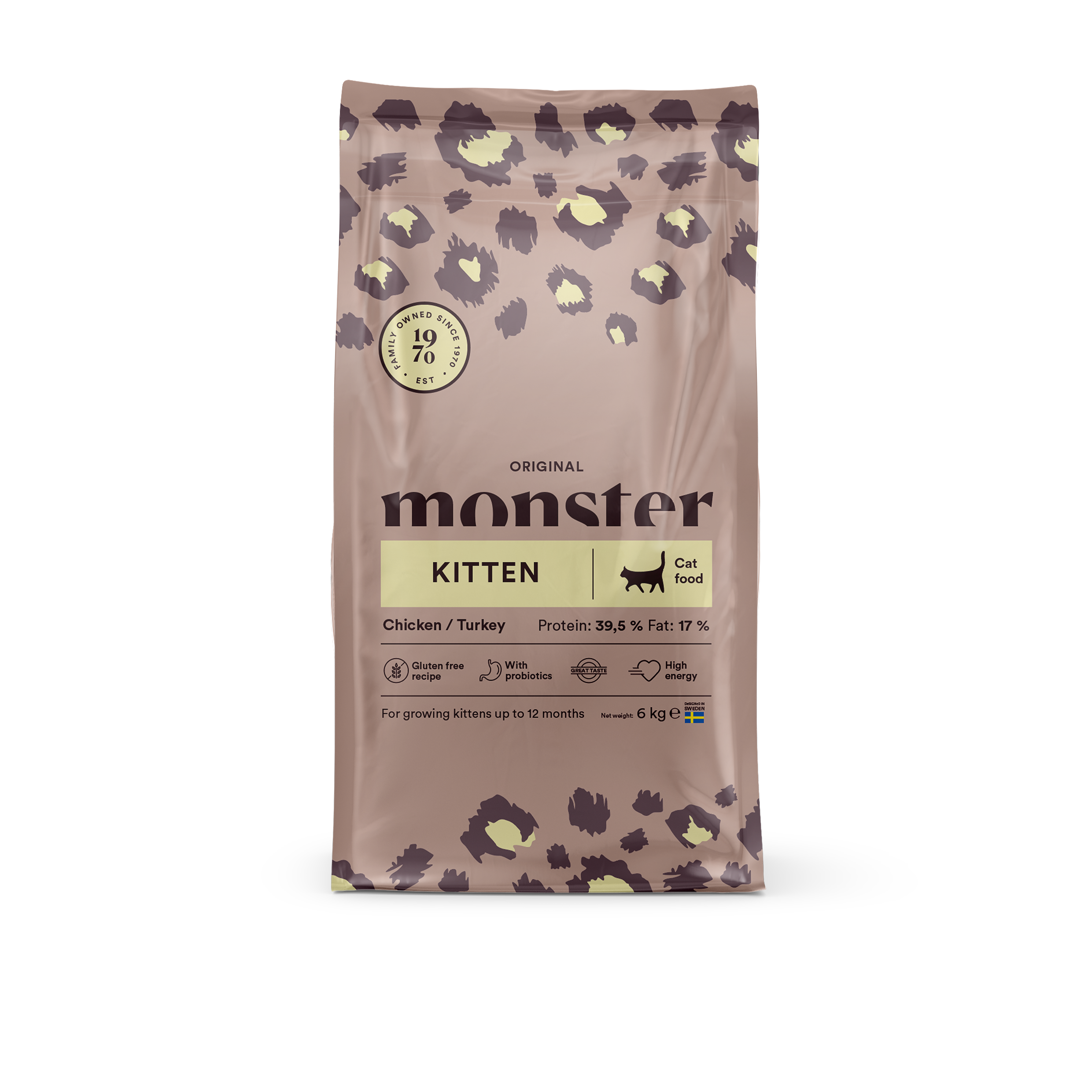 Monster Pet Food - Monster Cat Original Kitten - Chicken/Turkey - 6 kg