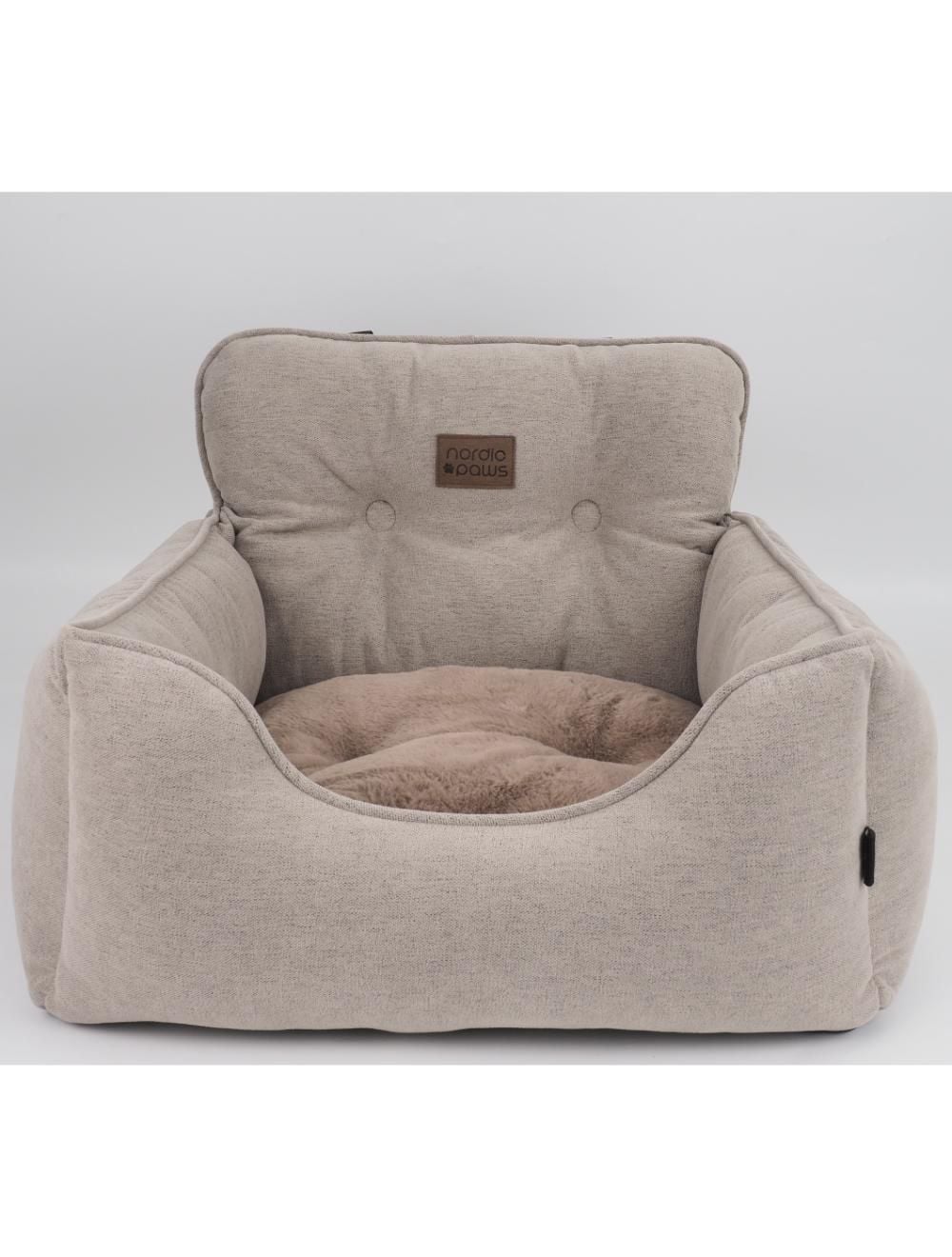 Nordic paws - Car Seat Luno - Beige - 53 x 50 x 35 cm