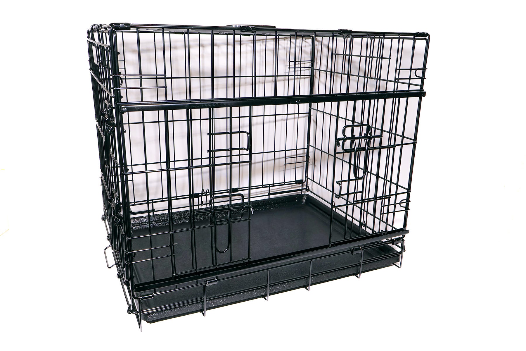 Active canis - Premium Slidingdoor Cage - Black - 91 x 61 x 67