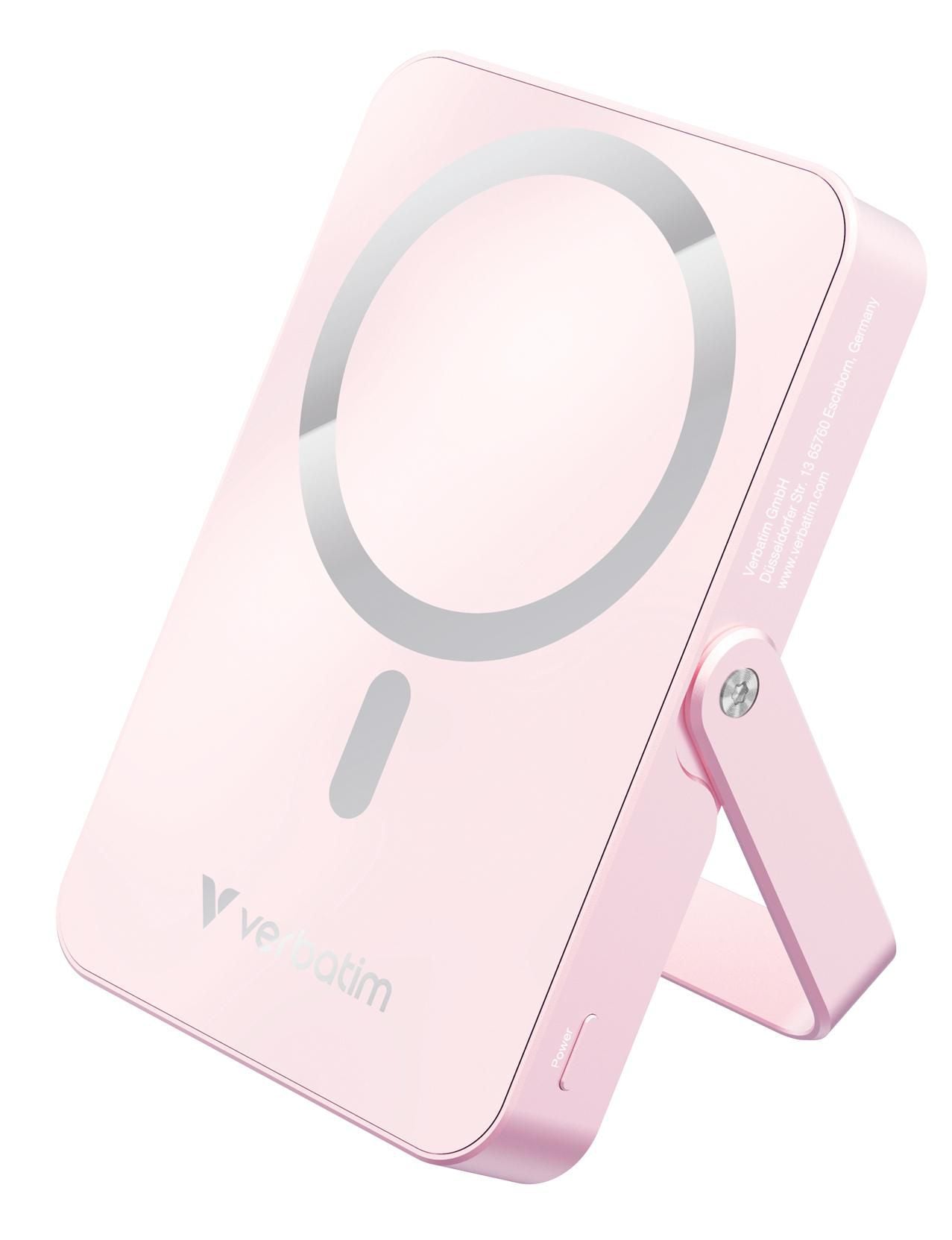 Verbatim - Charge 'n' Go Magnetic Wireless Power Bank with stand - 10000 mAh