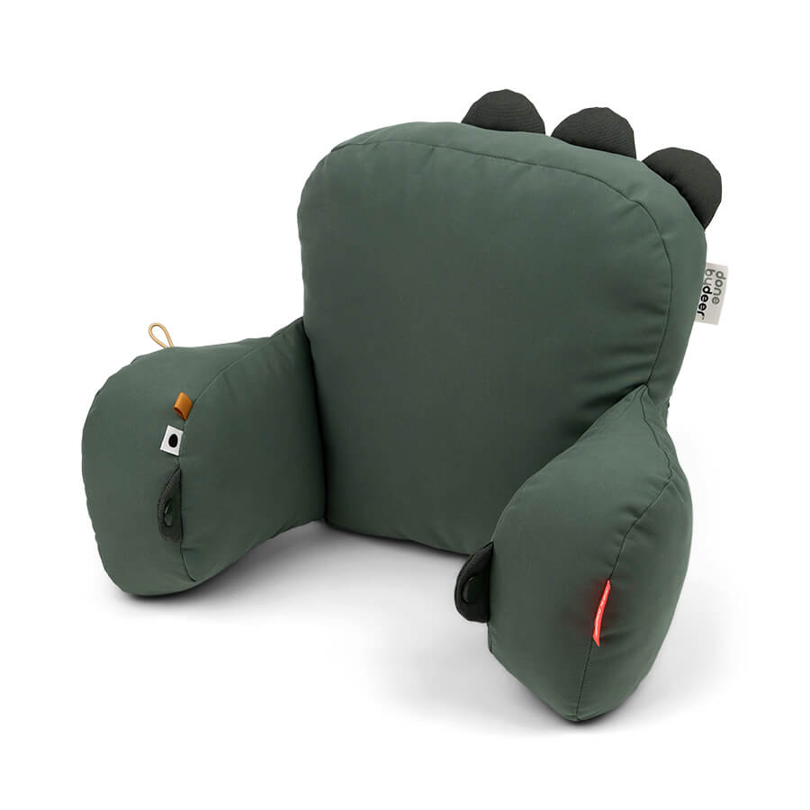 Done by Deer - Kinderwagen-Sitzkissen Croco - Grün - H: 27 cm, W: 25 cm
