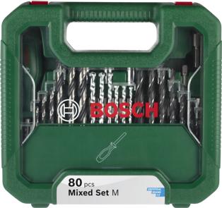 Bosch - Gemischtes Set M 80 Teile - Komplettes Werkzeugset für Bohren, Schrauben & Befestigen