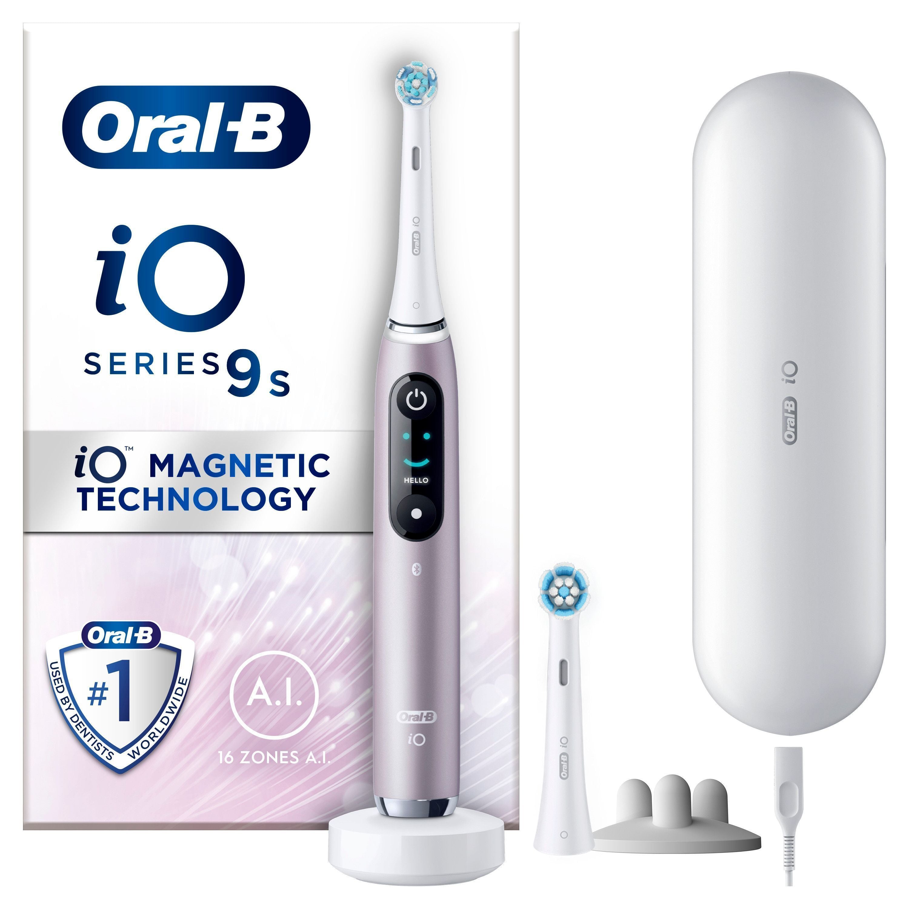 Oral B - iO9S Rose Quartz Electric Toothbrush - E