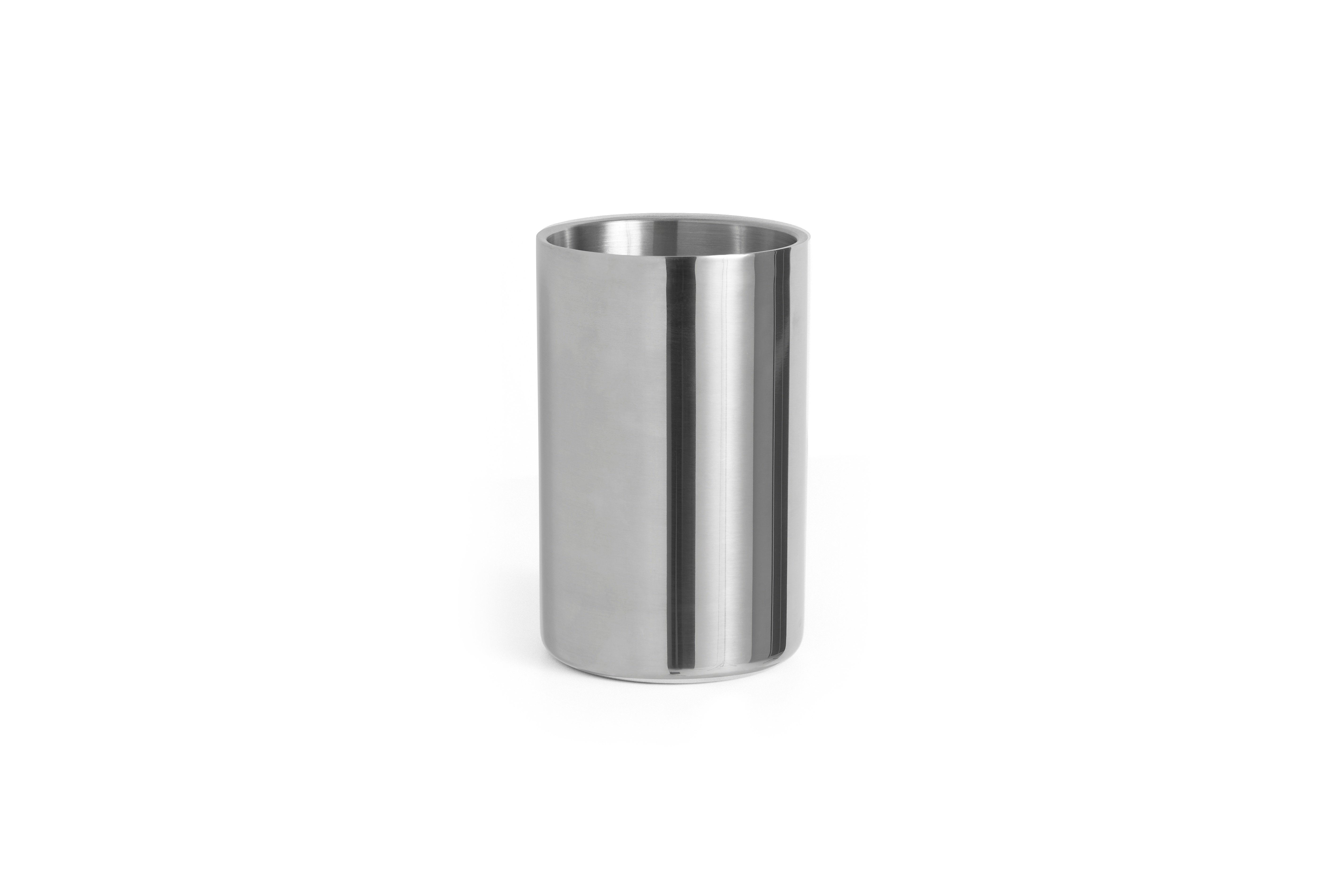 HAY - Essential Steel Weinkühler - Edelstahl - Ø12 x H19,5 cm