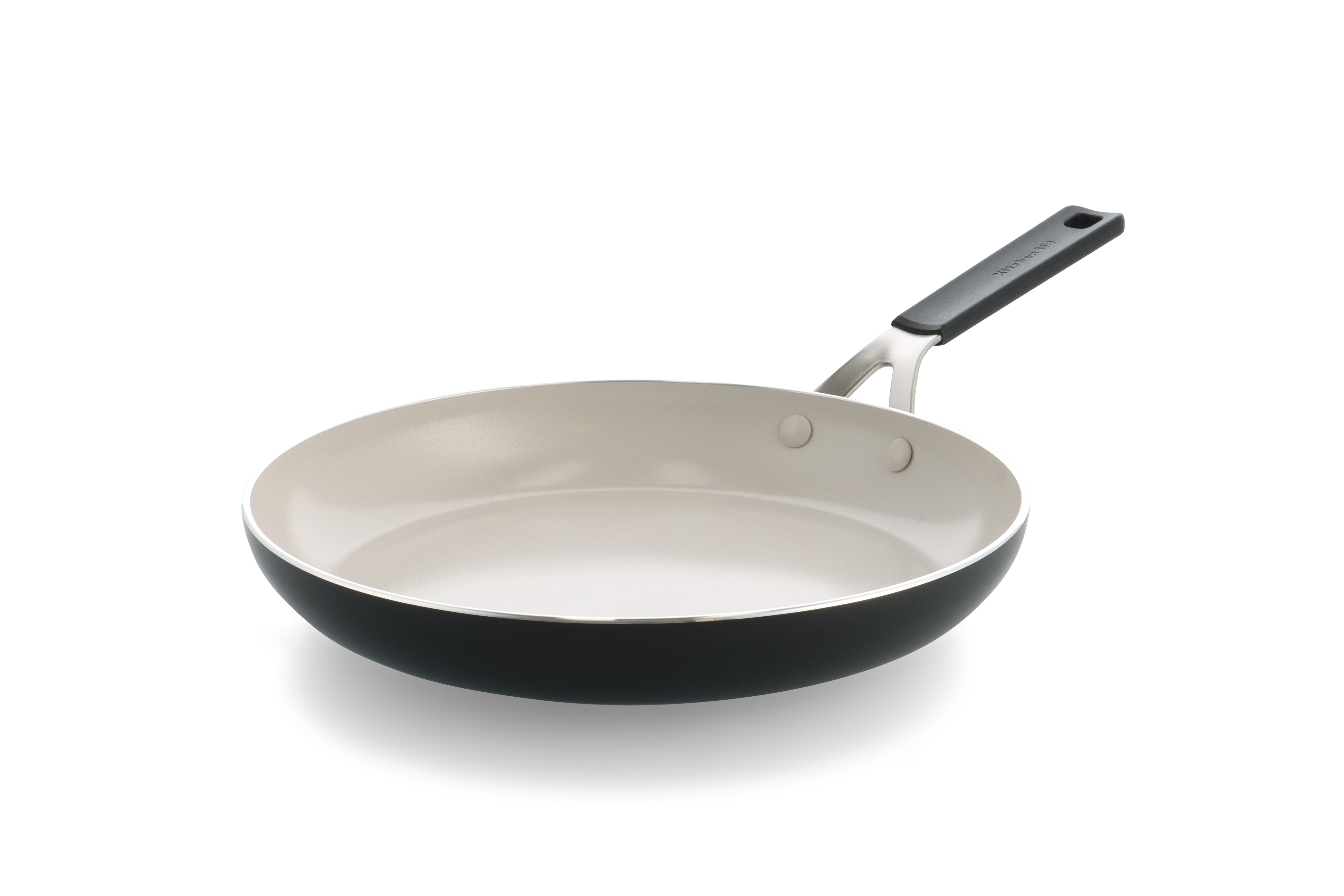 KitchenAid - Coloured Aluminum Frypan - Matte Black - 30 cm
