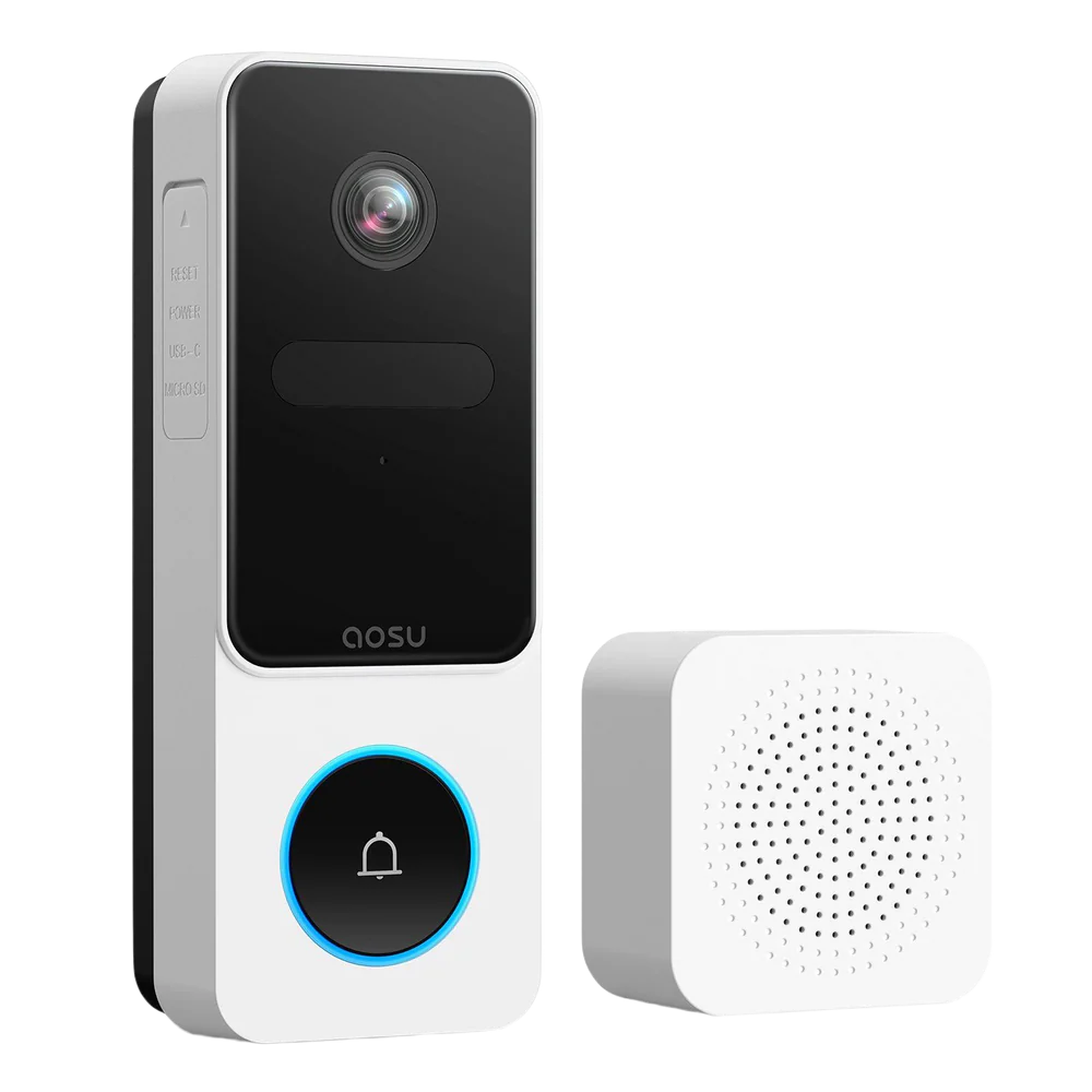 Aosu - Video Doorbell SE – 2K Smarte Video-Türklingel mit Vollbildansicht