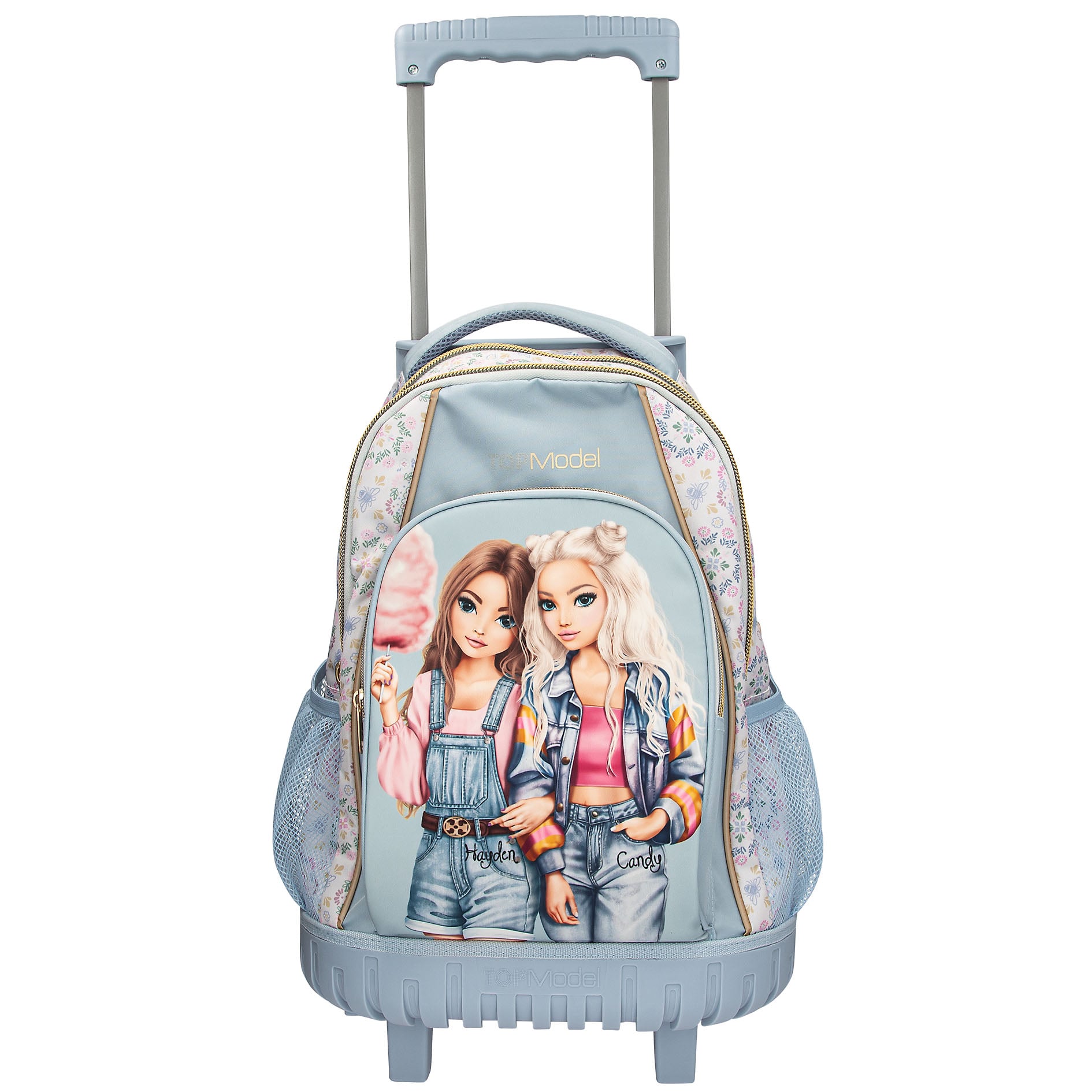 Topmodel - School Backpack Trolley FESTIVAL FUN - Light Blue