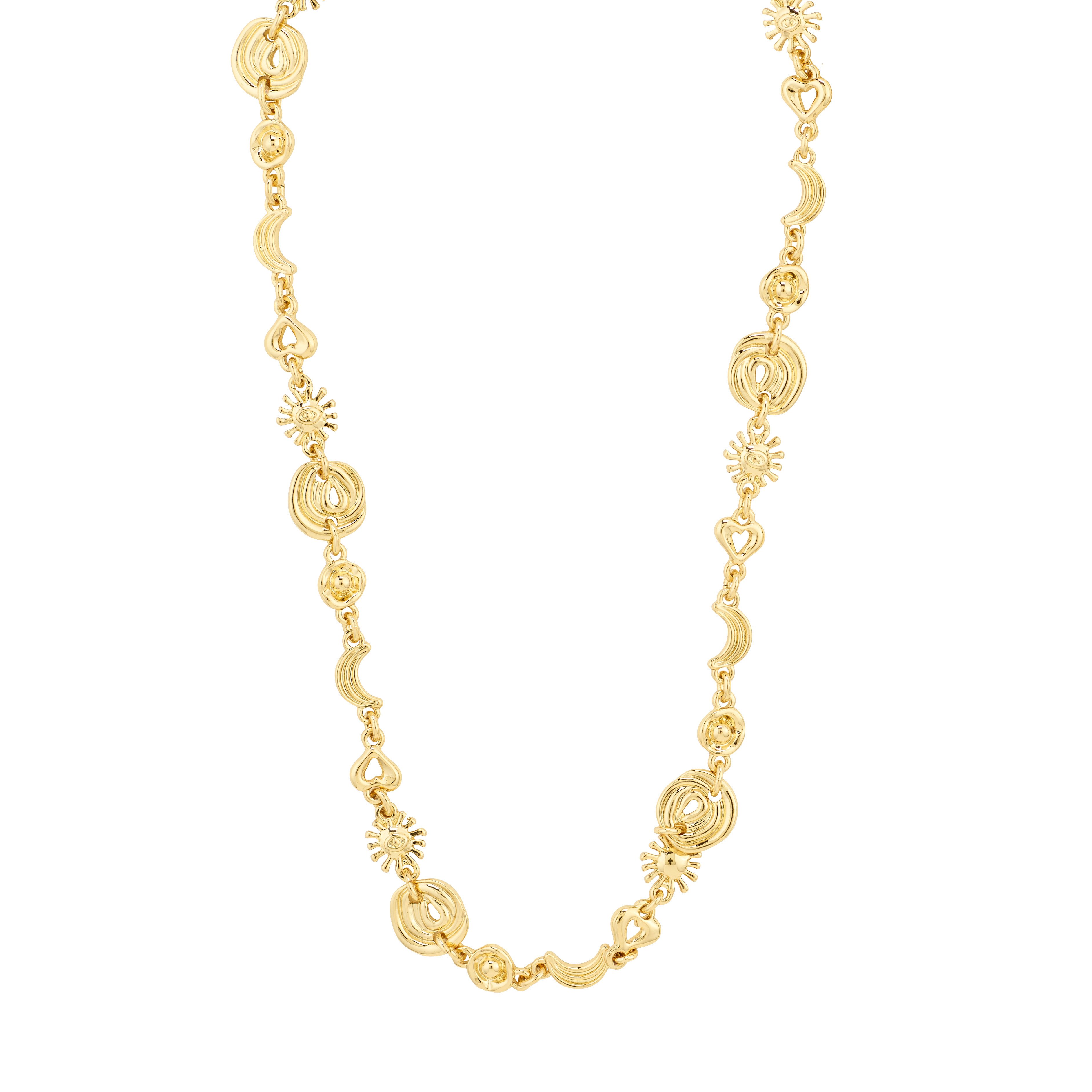 PILGRIM - MISHA Necklace - Gold-Plated - 36 cm + 12 cm Extension Chain