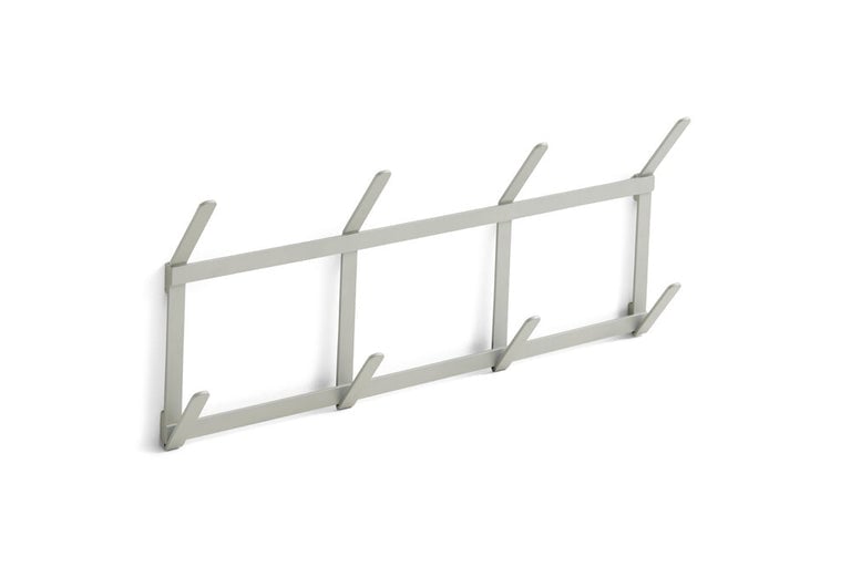 HAY - Tape Garderobenleiste Klein H22 x L49,5 Cm (Metallic-Grau)