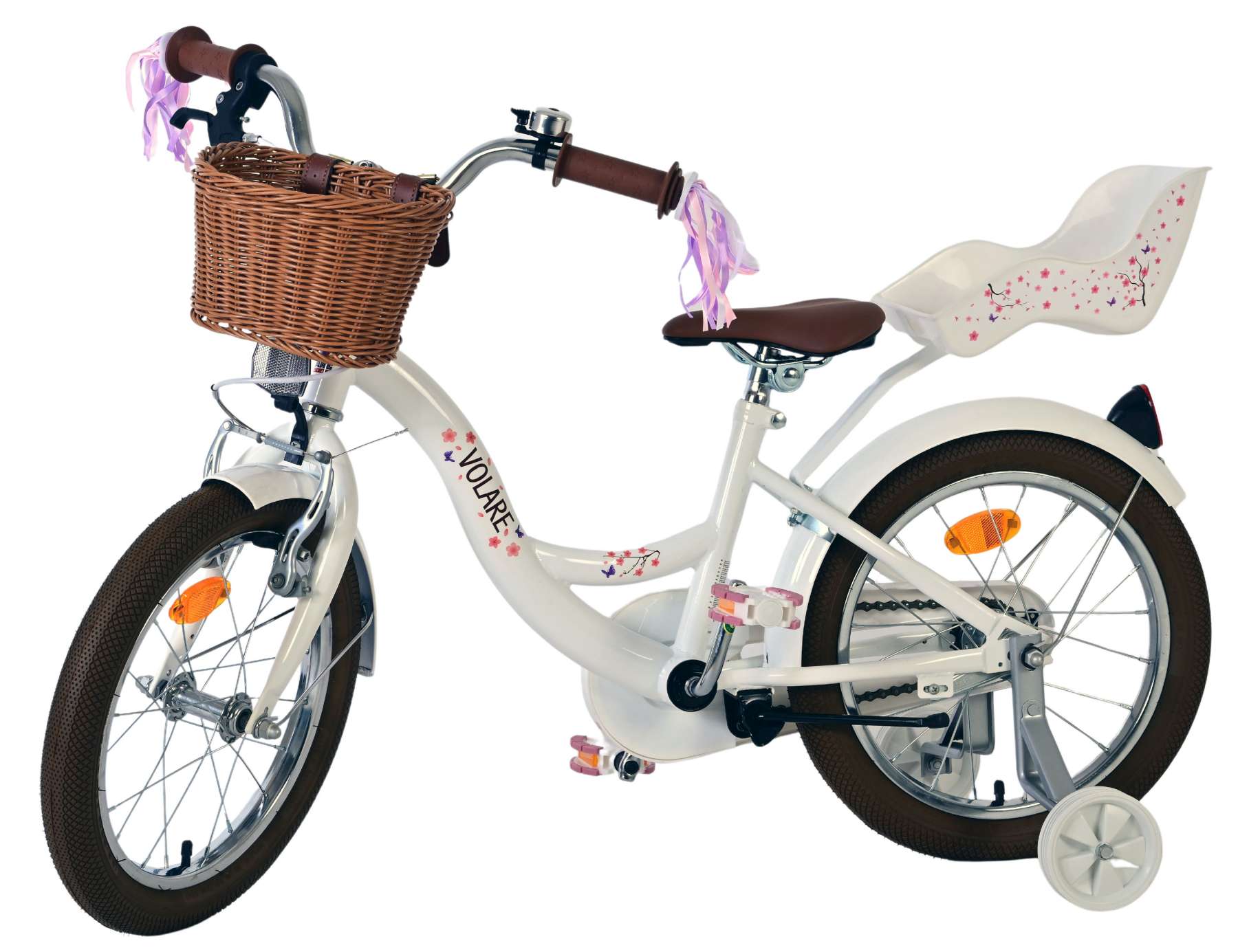 Volare – Kinderfahrrad Blossom 16" CB Weiß