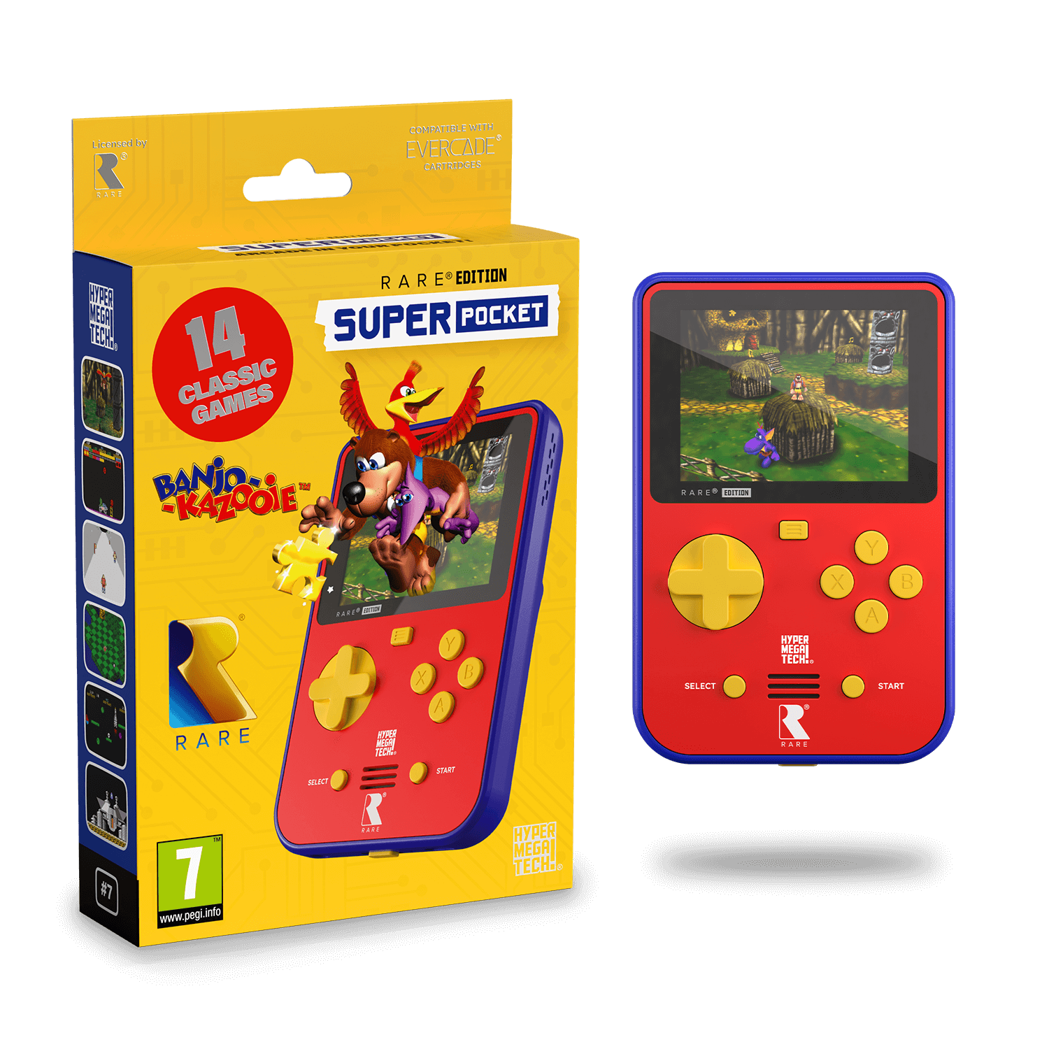 Evercade  - HyperMega Tech - Super Pocket Rare Edition