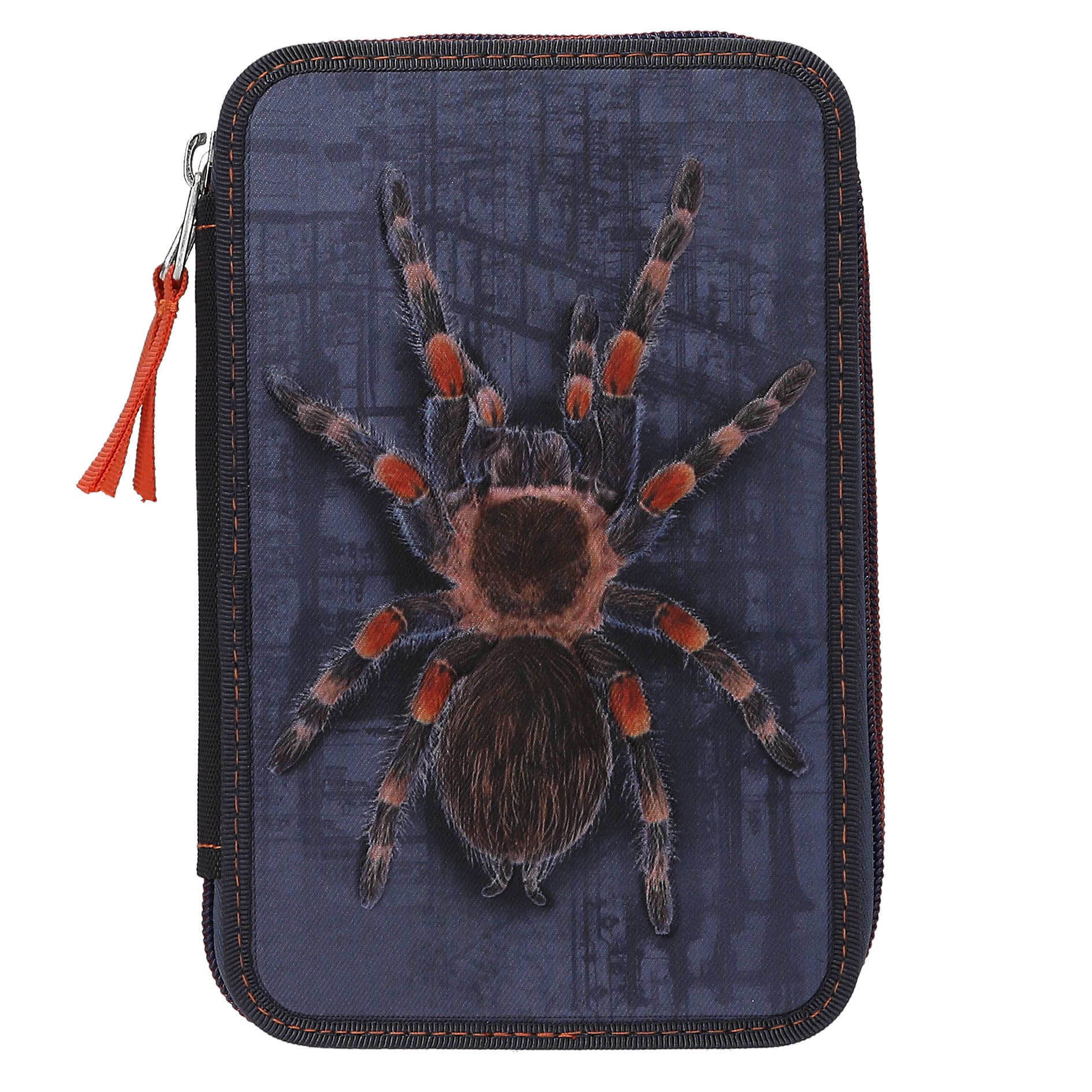 Dino World - Adventure World Double Pencil Case With Spider (0413332)