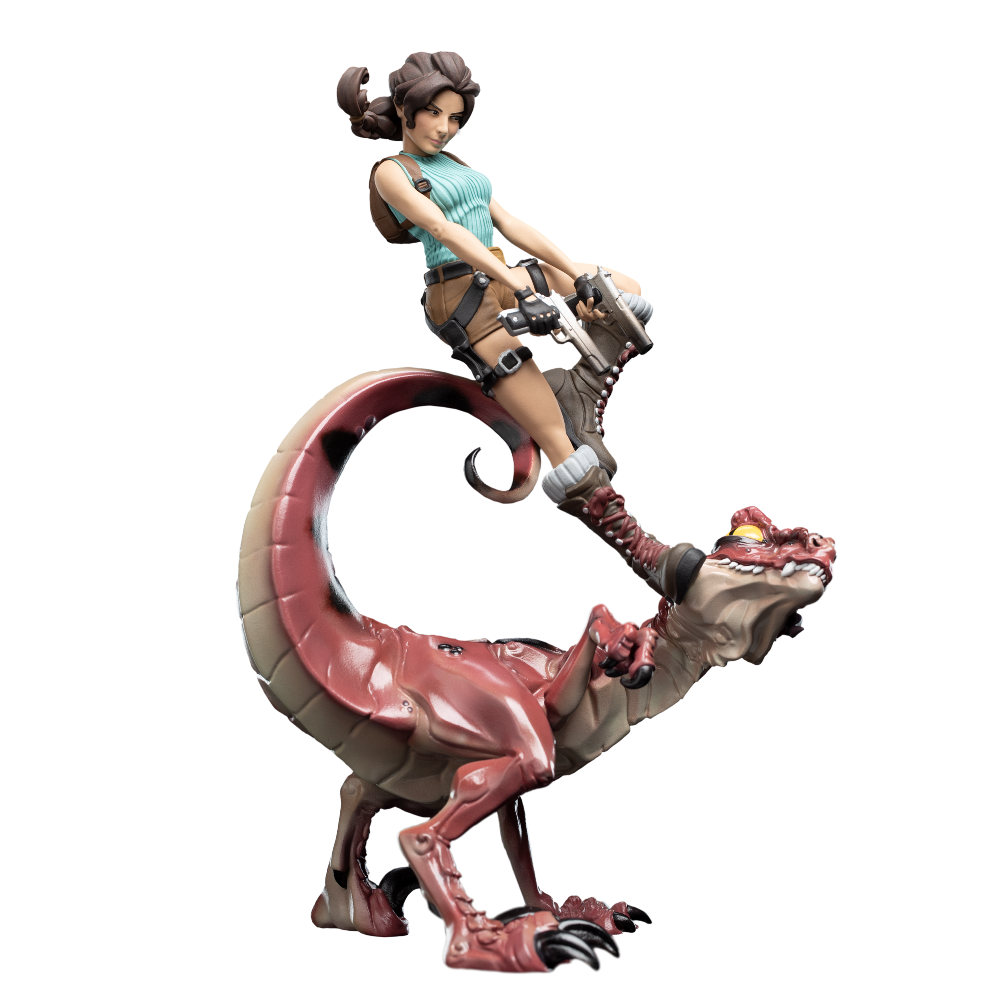 Weta Workshop - Tomb Raider - Lara Croft & Raptor Figure (Mini Epics)