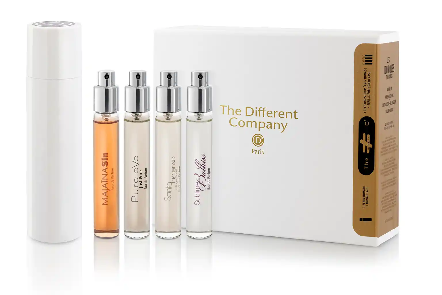 The Different Company - Best Sellers Travel Set + Travel Spray (MS+PE+SI+SB) 4 x 7,5 ml