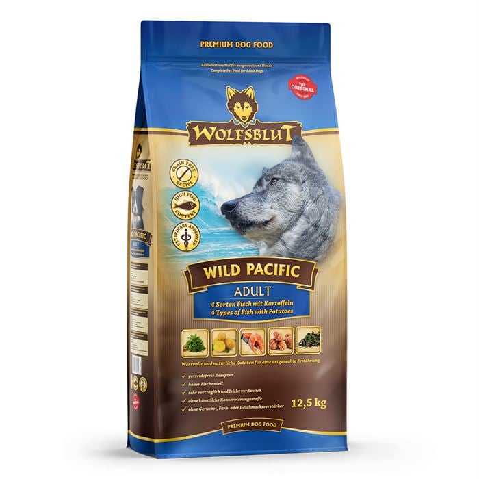 Wolfsblut - Dogfood - Wild pacific adult - 12,5 kg. - (wb036)
