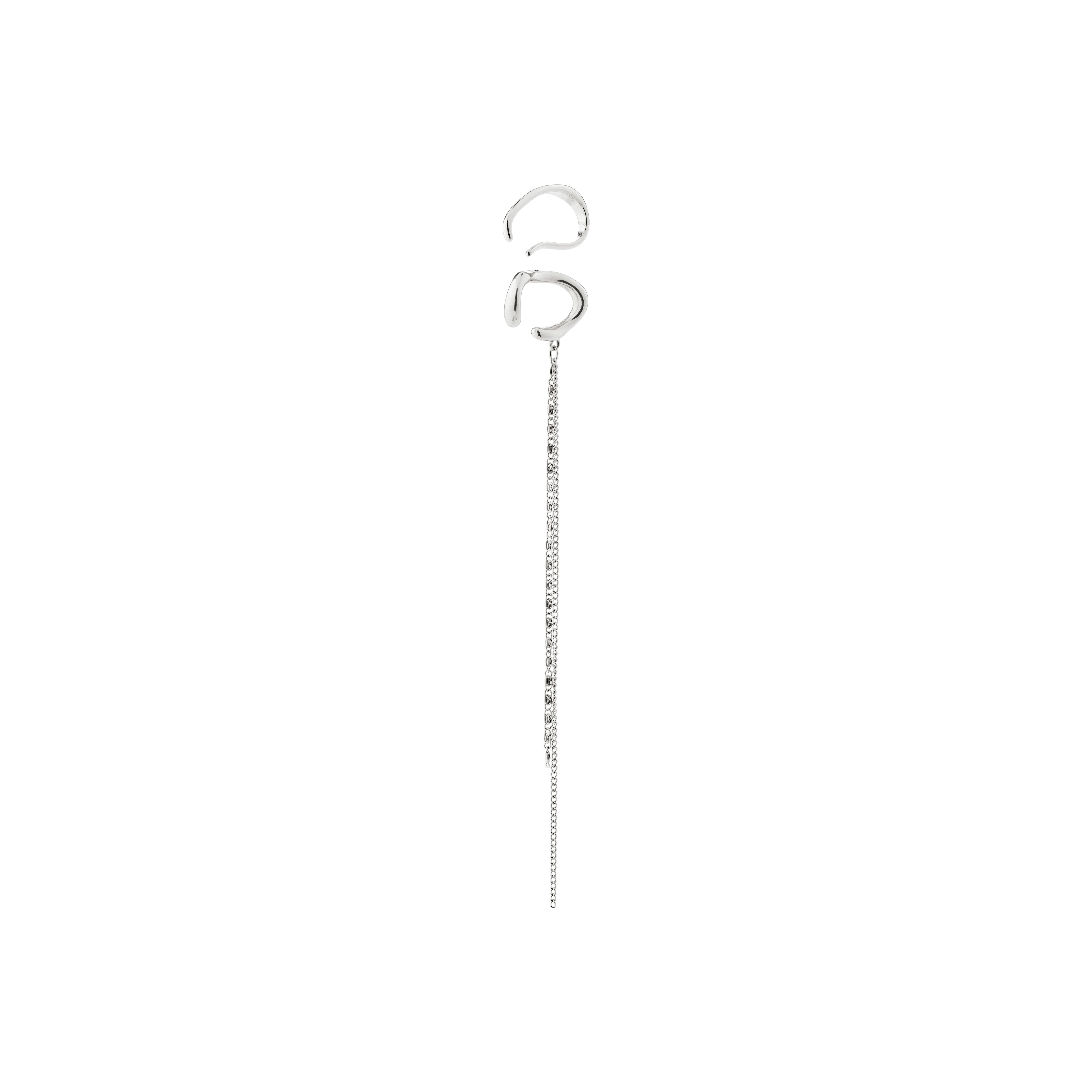 PILGRIM - EVON Ear Cuff 2-in-1 Set - Silver Plated
