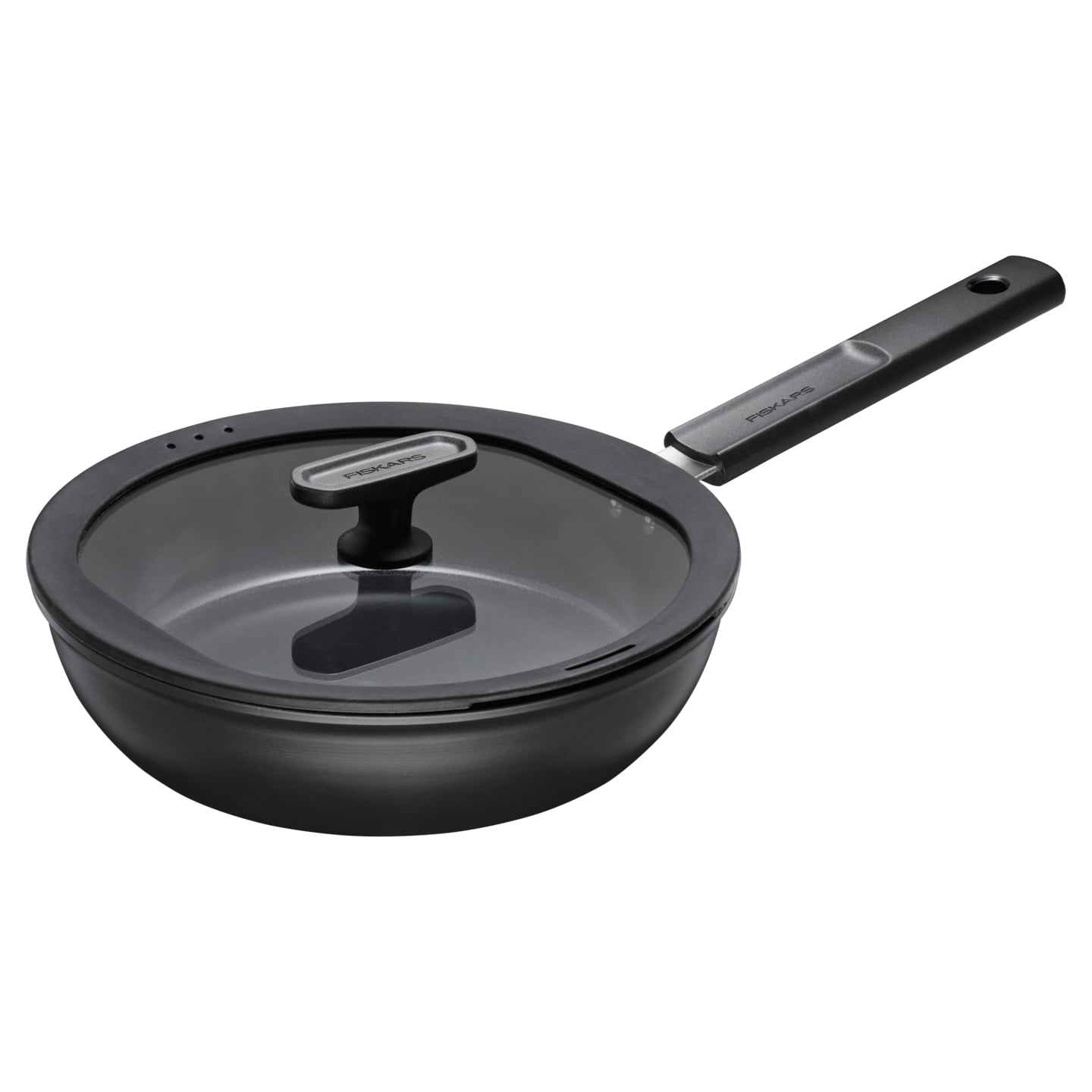 Fiskars - Hard Face Sautépfanne 24 cm mit Deckel