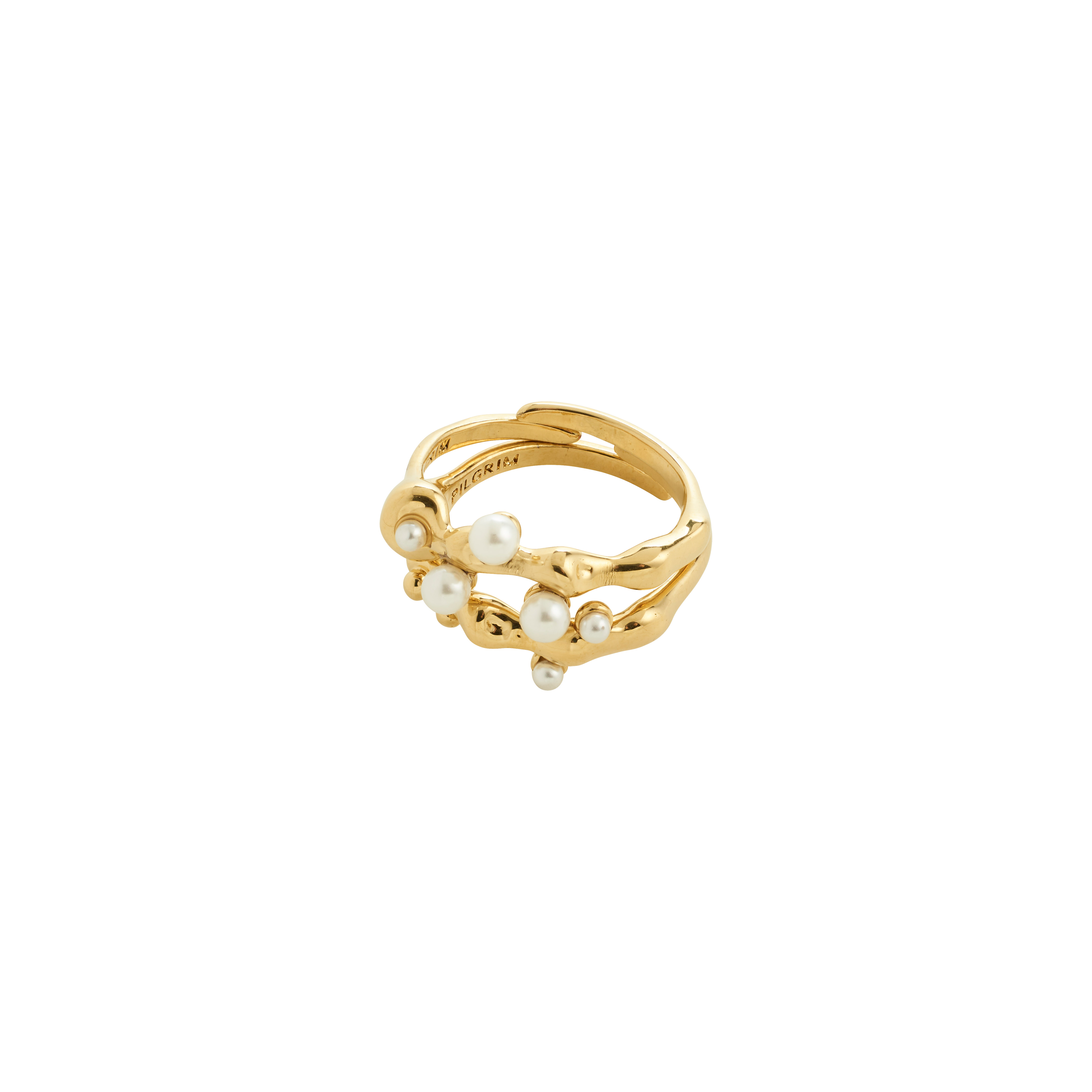 PILGRIM - HADLEY Rings 2-in-1 Set - Gold Plated - Adjustable