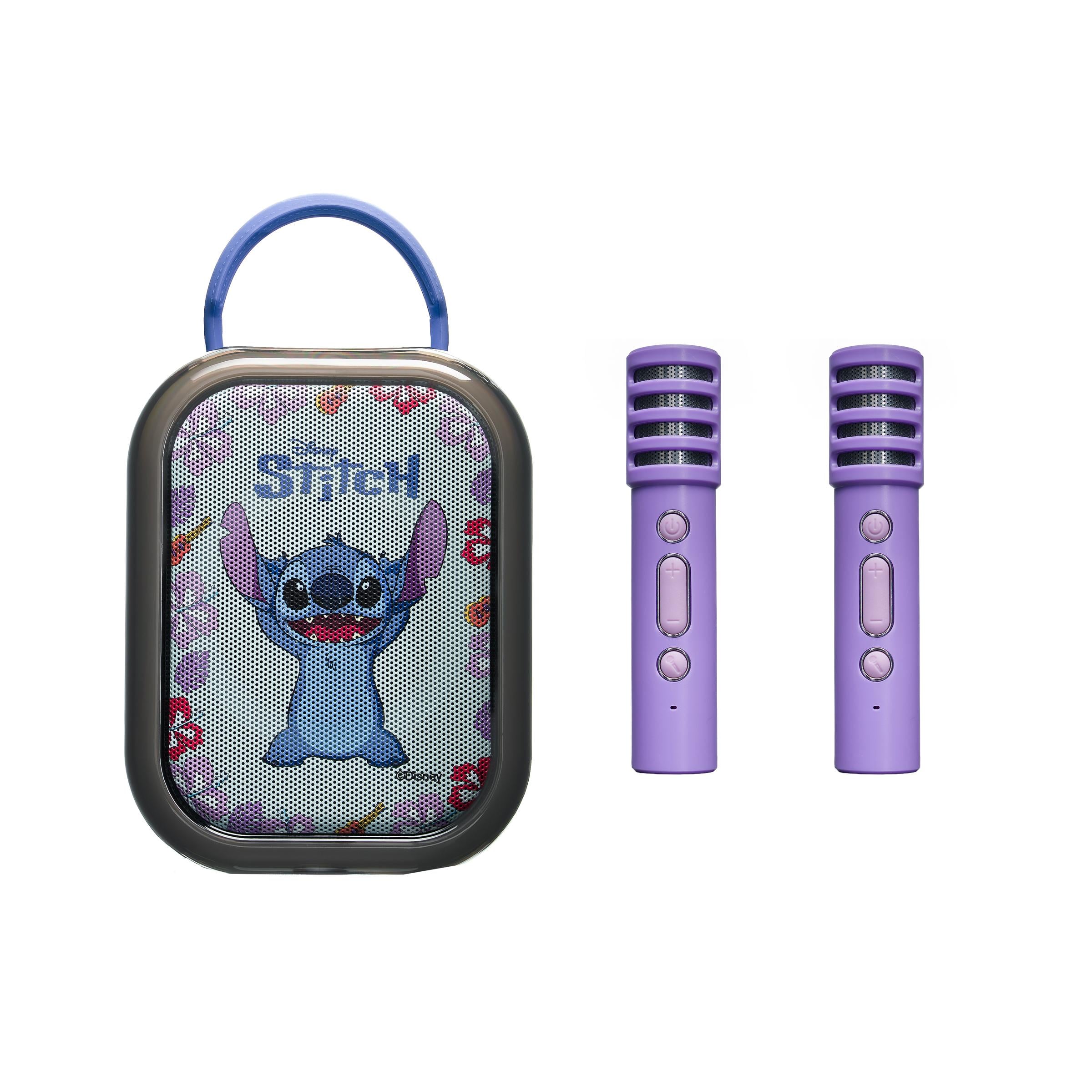 Lexibook - Stitch Bluetooth-Karaoke-Lautsprecher mit 2 kabellosen Mikrofonen