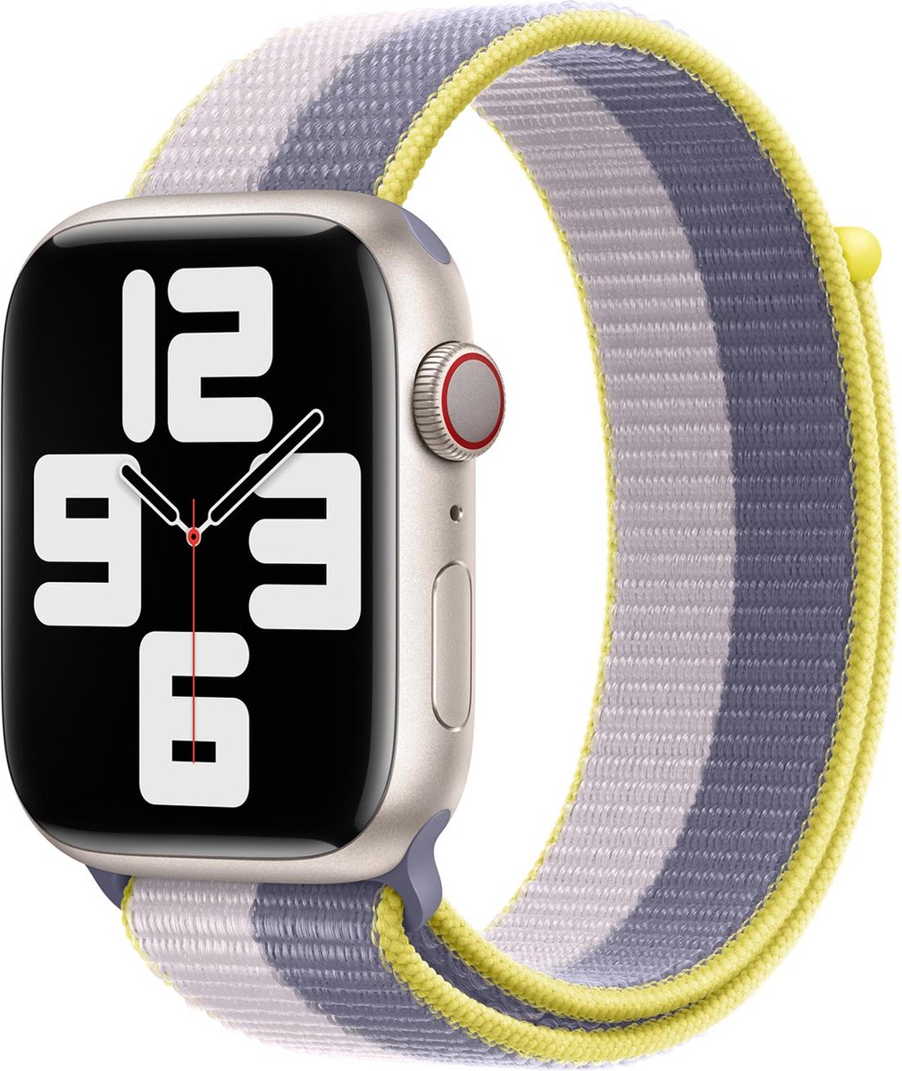 Apple origineel Sport Loop Apple Watch 44mm / 45mm / 46mm / 49mm Lavender Gray / Light Lilac - MN5R3ZM/A