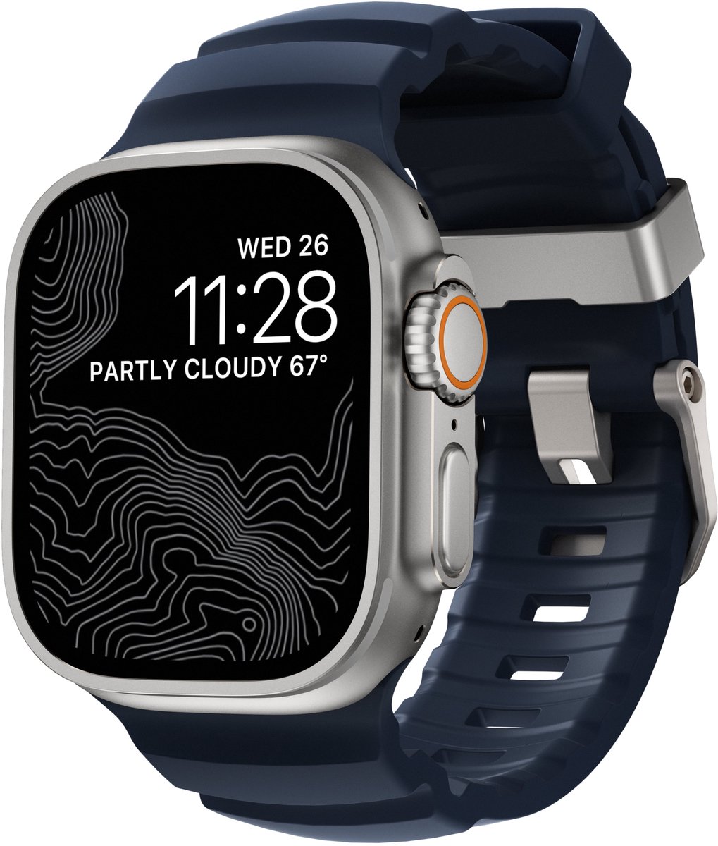 Nomad Rocky Point Band Apple Watch 42mm / 44mm / 45mm / 49mm Atlantic Connector Natural - NM013589858