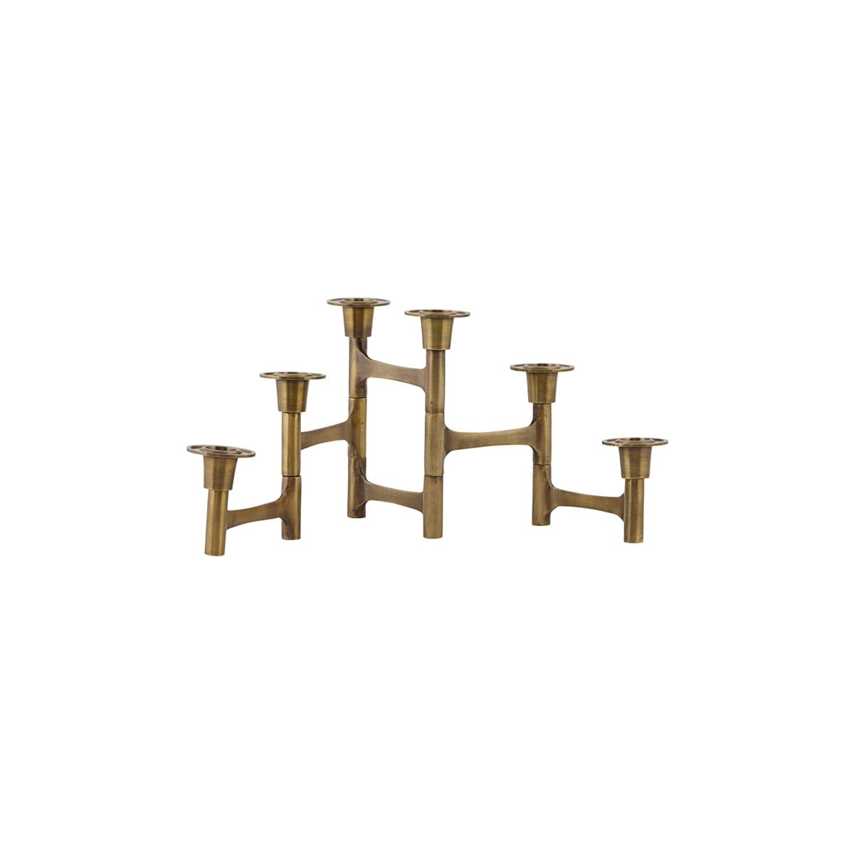 House Doctor - Kerzenständer mit 6 Armen, HDMove - Messing - l: 50 cm, h: 17 cm