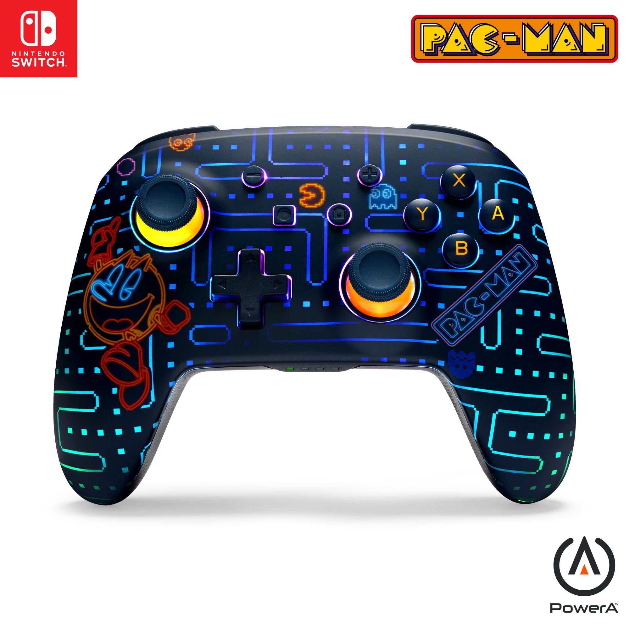 PowerA - Enhanced Wireless Controller - PAC-MAN Neon Arcade (Lumectra)/ Nintendo Switch