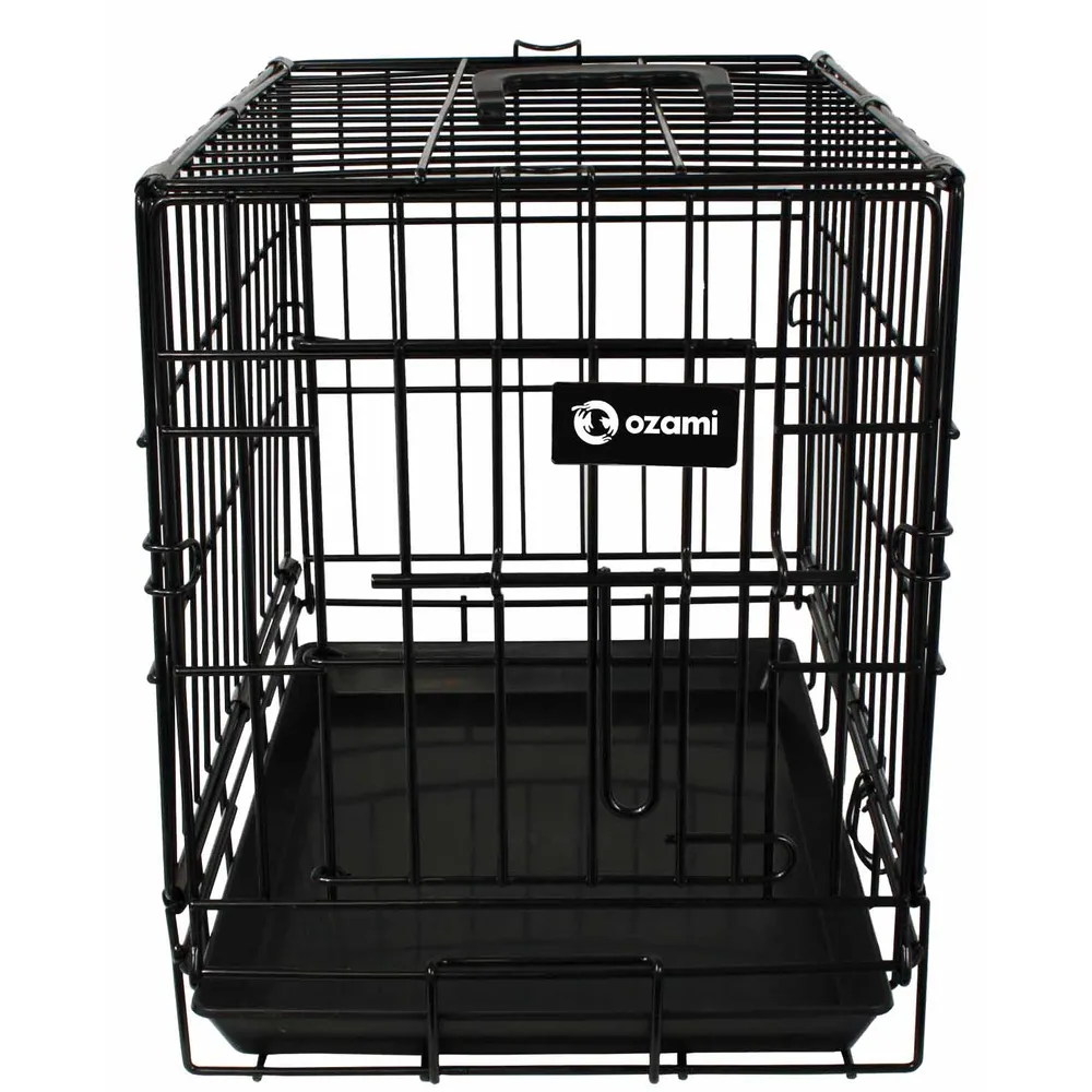 Ozami - Wire transport cage 47,5x31,5x39cm -  Black